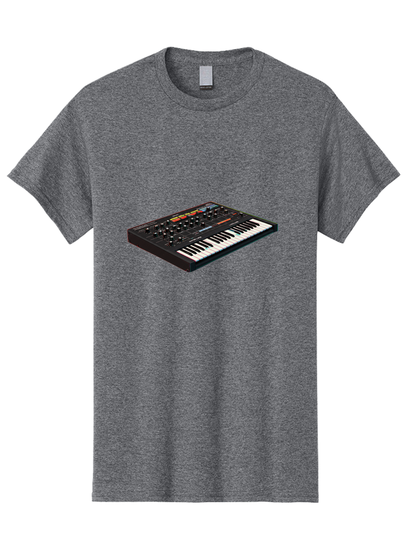 Korg-Minilogue-2 Men'S Graphic Tee, 100% Cotton, Comfortable Casual Summer Wear, Machine Washable, Synthesizer Keyboard, Music Production, Sound Design, Analog Synthesizer, Electronic Music, Musical Instrument, Korg Synthesizer, Baa905 7