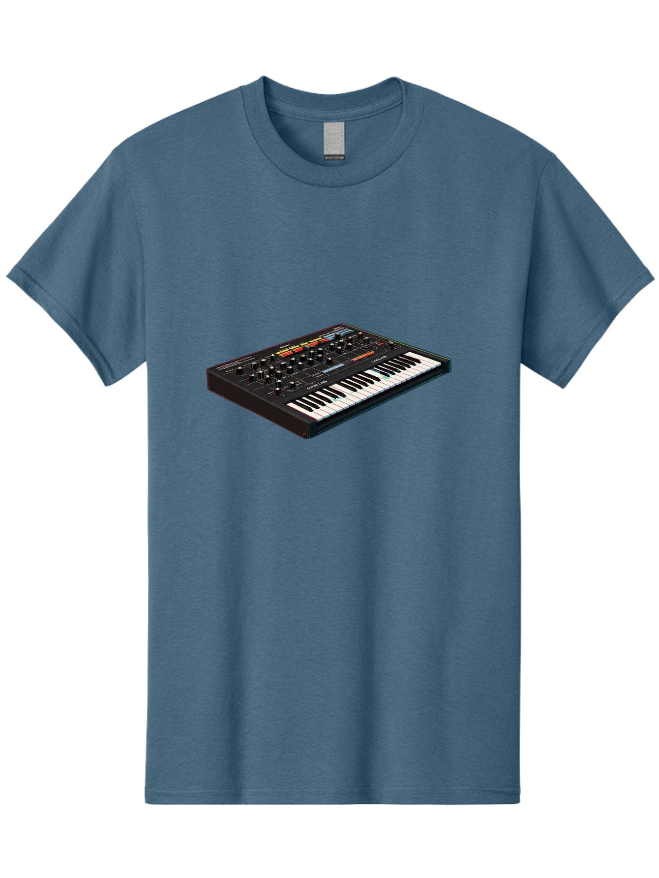 Korg-Minilogue-2 Men'S Graphic Tee, 100% Cotton, Comfortable Casual Summer Wear, Machine Washable, Synthesizer Keyboard, Music Production, Sound Design, Analog Synthesizer, Electronic Music, Musical Instrument, Korg Synthesizer, Baa905 5