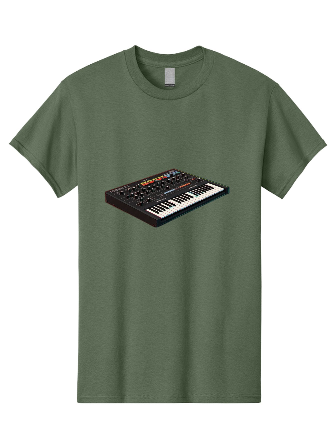 Korg-Minilogue-2 Men'S Graphic Tee, 100% Cotton, Comfortable Casual Summer Wear, Machine Washable, Synthesizer Keyboard, Music Production, Sound Design, Analog Synthesizer, Electronic Music, Musical Instrument, Korg Synthesizer, Baa905 6