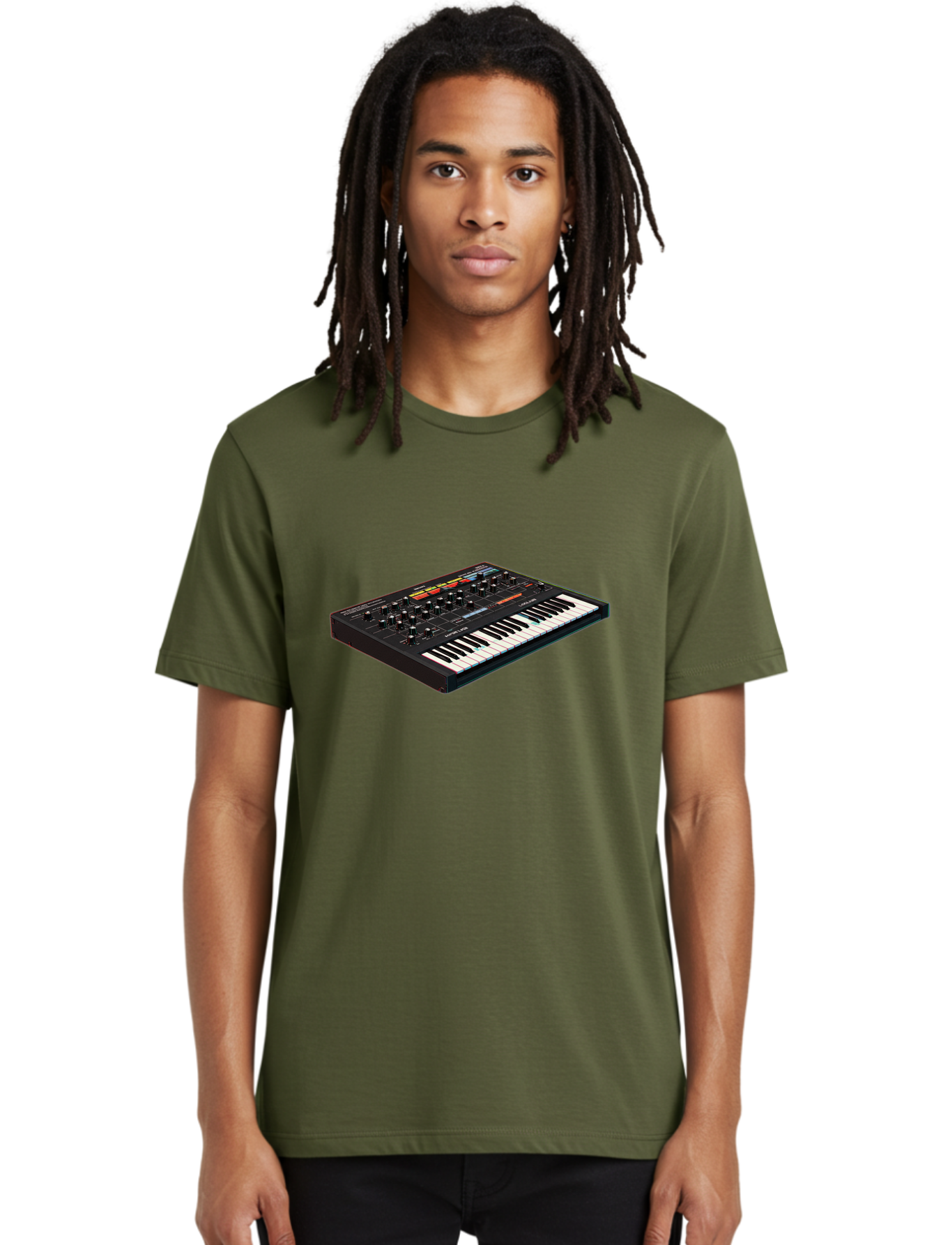 Korg-Minilogue-2 Men'S Graphic Tee, 100% Cotton, Comfortable Casual Summer Wear, Machine Washable, Synthesizer Keyboard, Music Production, Sound Design, Analog Synthesizer, Electronic Music, Musical Instrument, Korg Synthesizer, Baa905 14