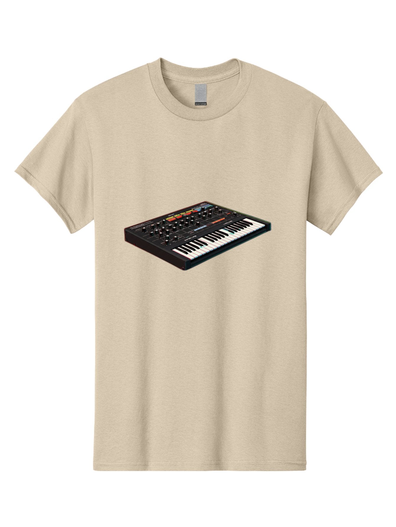 Korg-Minilogue-2 Men'S Graphic Tee, 100% Cotton, Comfortable Casual Summer Wear, Machine Washable, Synthesizer Keyboard, Music Production, Sound Design, Analog Synthesizer, Electronic Music, Musical Instrument, Korg Synthesizer, Baa905 13