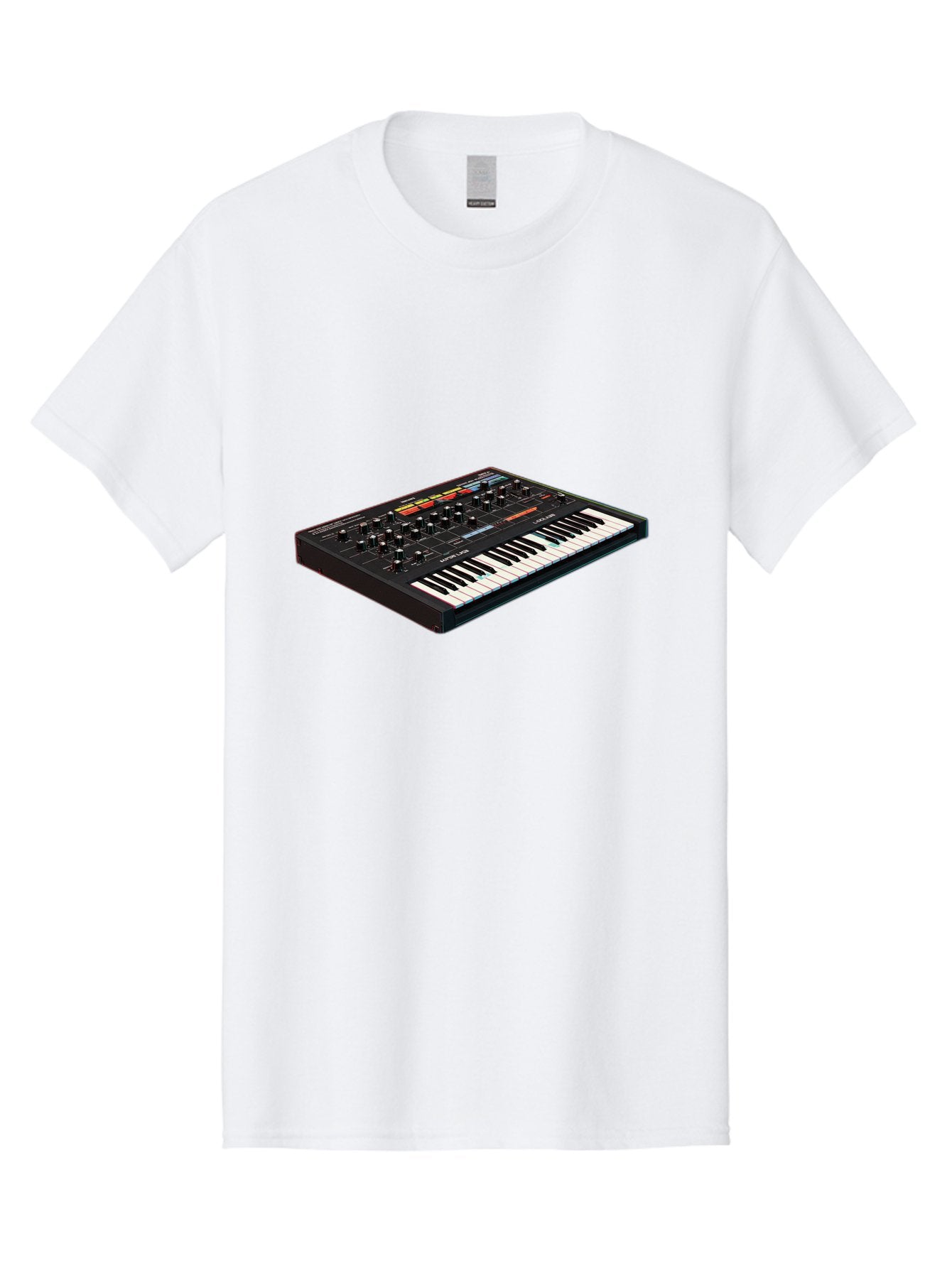 Korg-Minilogue-2 Men'S Graphic Tee, 100% Cotton, Comfortable Casual Summer Wear, Machine Washable, Synthesizer Keyboard, Music Production, Sound Design, Analog Synthesizer, Electronic Music, Musical Instrument, Korg Synthesizer, Baa905