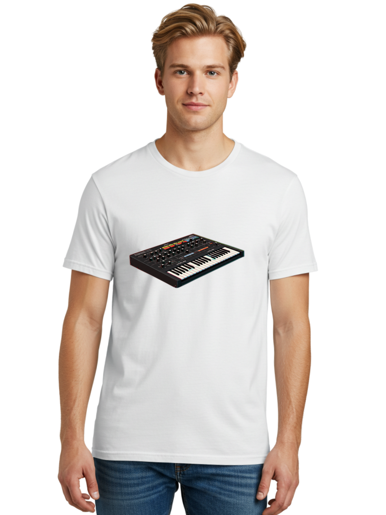Korg-Minilogue-2 Men'S Graphic Tee, 100% Cotton, Comfortable Casual Summer Wear, Machine Washable, Synthesizer Keyboard, Music Production, Sound Design, Analog Synthesizer, Electronic Music, Musical Instrument, Korg Synthesizer, Baa905 22