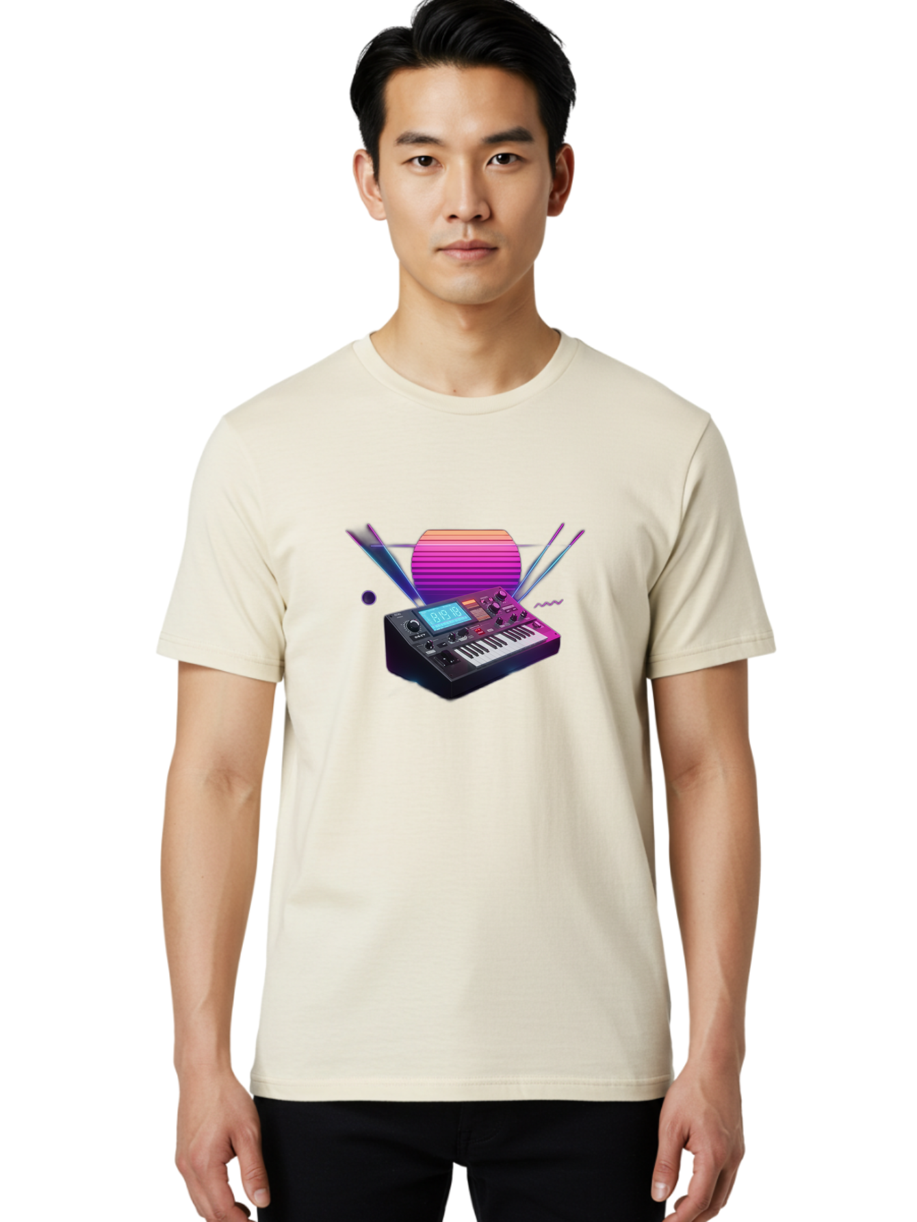 Korg-Minilogue Men'S Graphic Tee, 100% Cotton, Comfortable Casual Summer Wear, Machine Washable, Korg Minilogue Synthesizer, Music Production, Sound Design, Audio Equipment, Electronic Music, Synth, Musical Instrument, Music Gear, Baa907 12