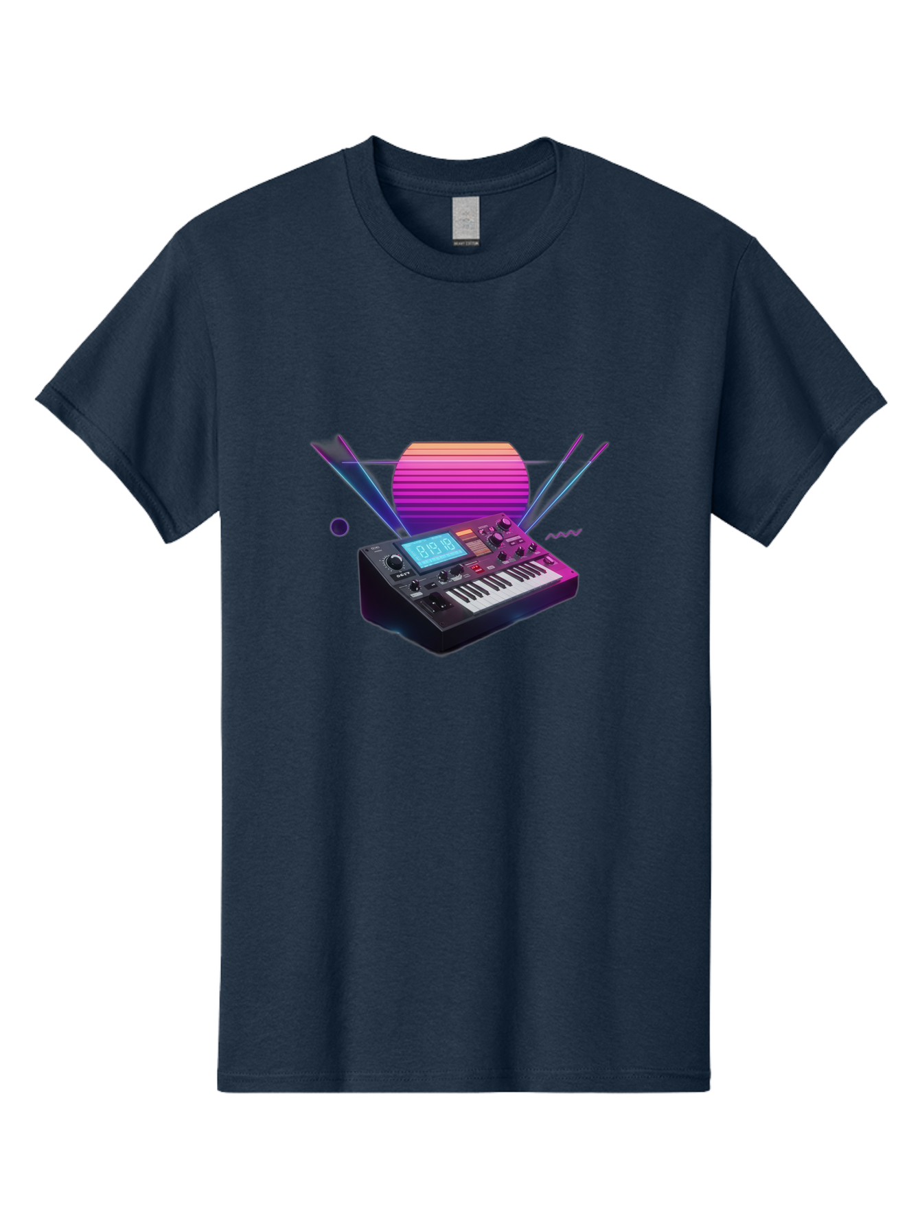 Korg-Minilogue Men'S Graphic Tee, 100% Cotton, Comfortable Casual Summer Wear, Machine Washable, Korg Minilogue Synthesizer, Music Production, Sound Design, Audio Equipment, Electronic Music, Synth, Musical Instrument, Music Gear, Baa907 3