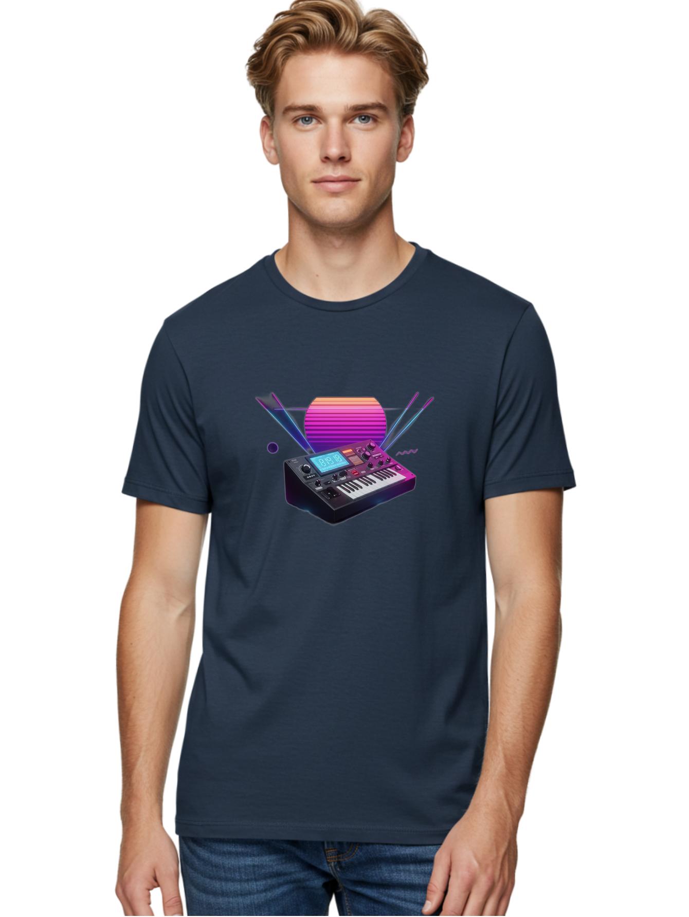 Korg-Minilogue Men'S Graphic Tee, 100% Cotton, Comfortable Casual Summer Wear, Machine Washable, Korg Minilogue Synthesizer, Music Production, Sound Design, Audio Equipment, Electronic Music, Synth, Musical Instrument, Music Gear, Baa907 4