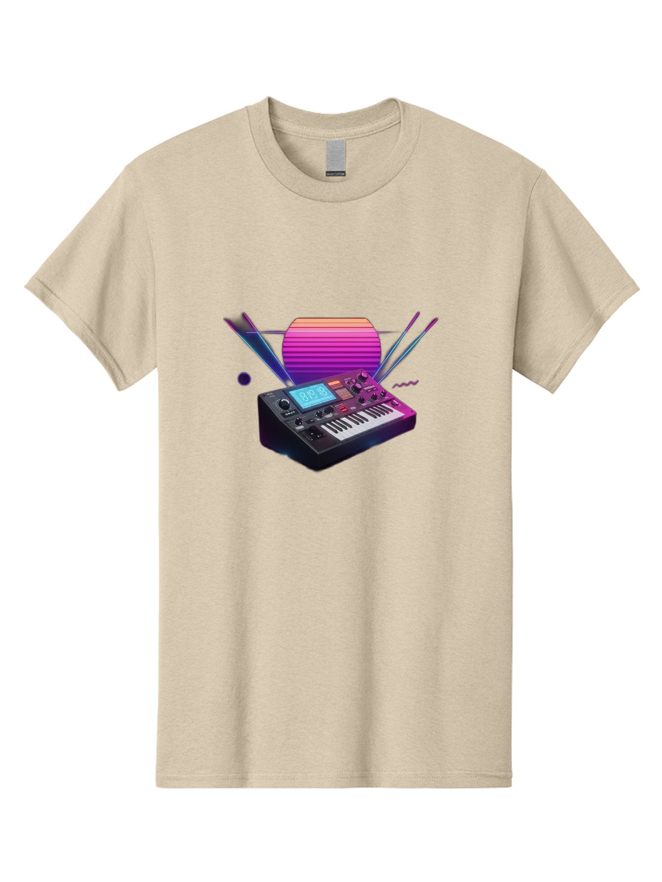 Korg-Minilogue Men'S Graphic Tee, 100% Cotton, Comfortable Casual Summer Wear, Machine Washable, Korg Minilogue Synthesizer, Music Production, Sound Design, Audio Equipment, Electronic Music, Synth, Musical Instrument, Music Gear, Baa907 3