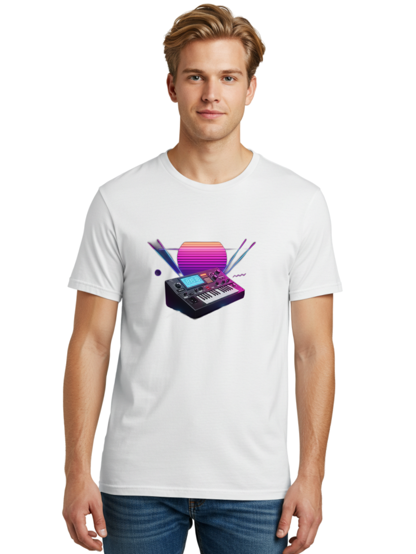 Korg-Minilogue Men'S Graphic Tee, 100% Cotton, Comfortable Casual Summer Wear, Machine Washable, Korg Minilogue Synthesizer, Music Production, Sound Design, Audio Equipment, Electronic Music, Synth, Musical Instrument, Music Gear, Baa907 10
