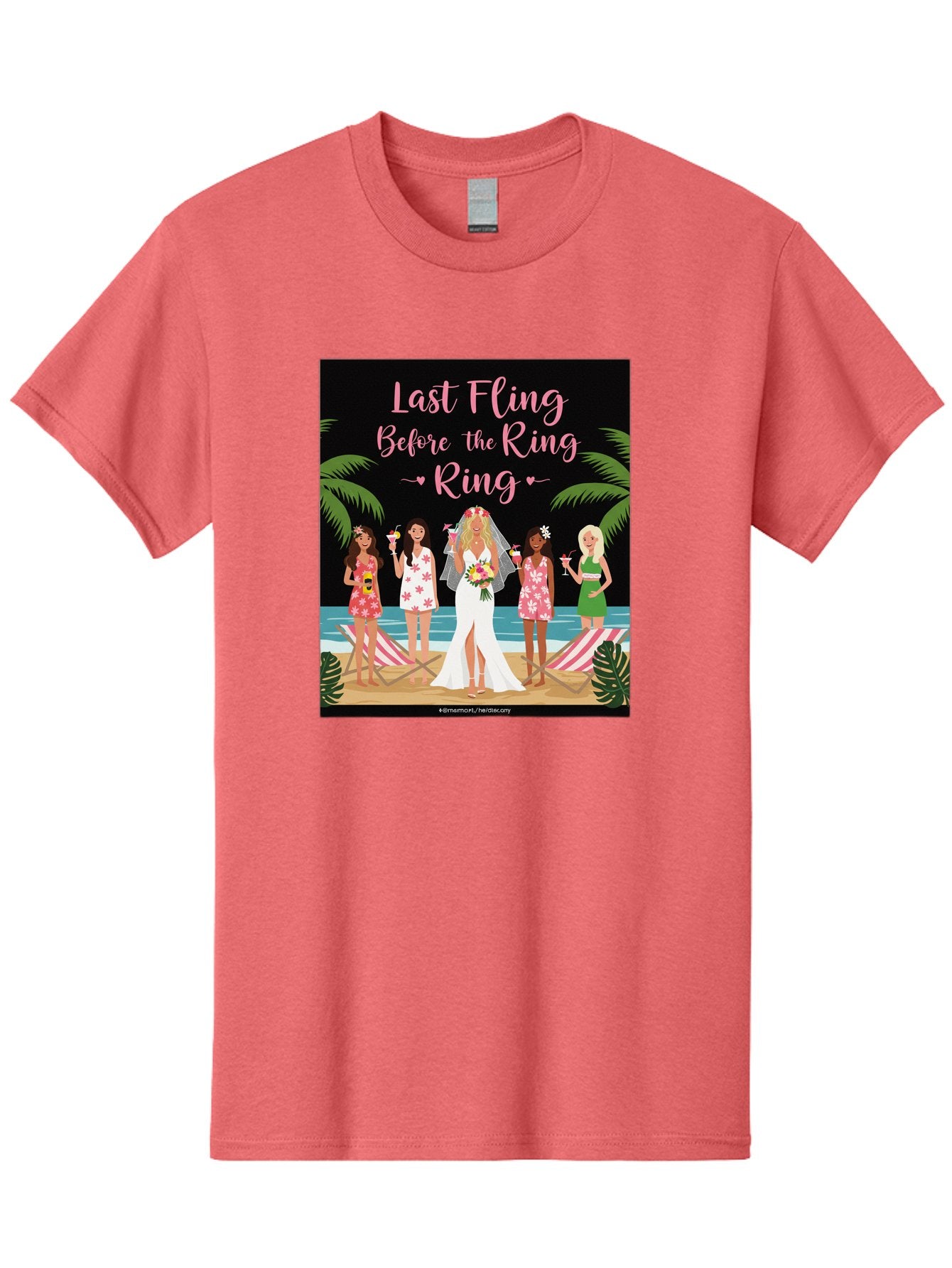 Last-Fling-Before-The-Ring Men'S Graphic Tee, 100% Cotton, Comfortable Casual Summer Wear, Machine Washable, Bride To Be, Bachelorette Party, Beach Vacation, Girls Trip, Tropical Getaway, Celebration, Hen Party, Wedding, Baa912 4