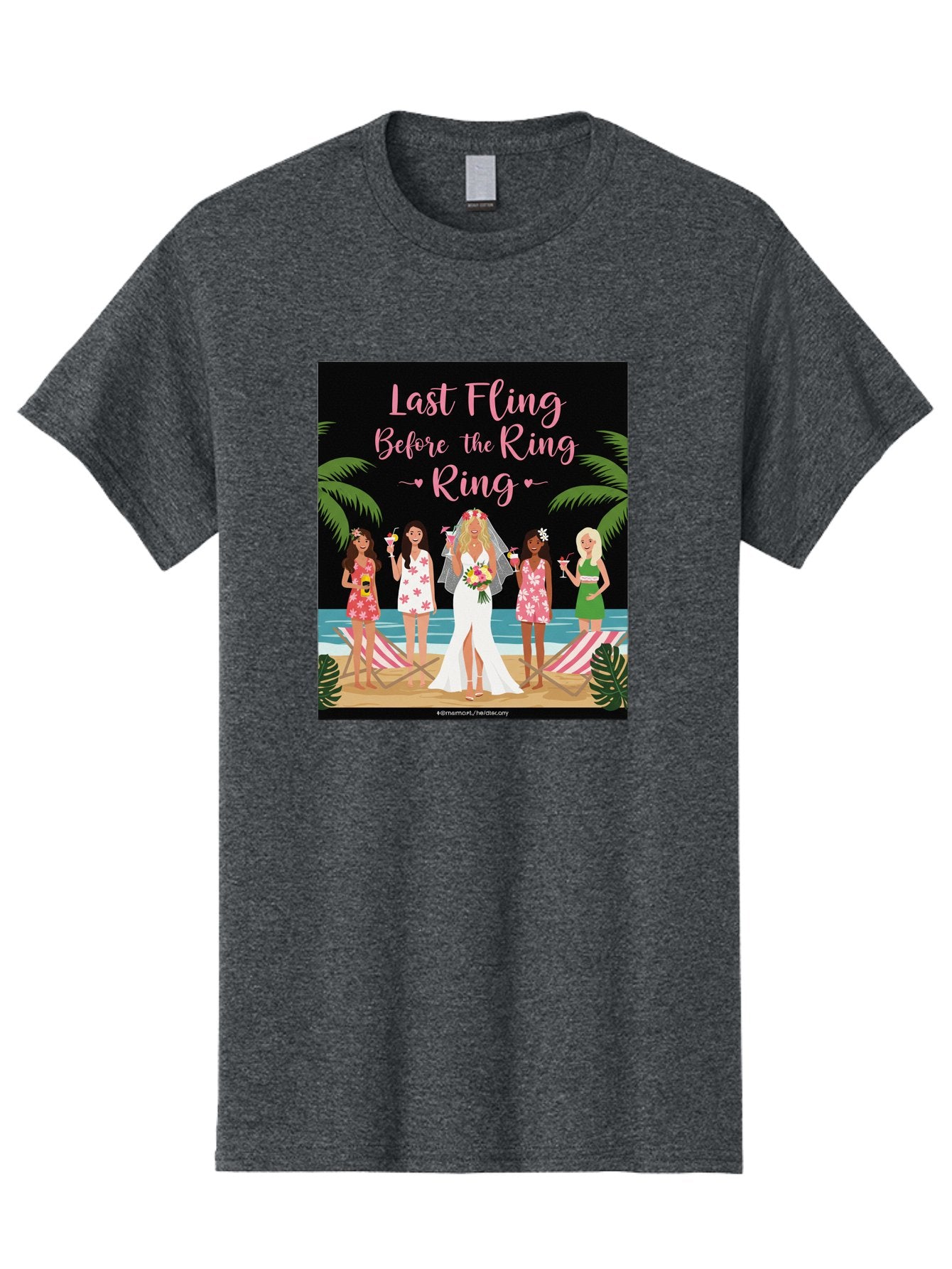 Last-Fling-Before-The-Ring Men'S Graphic Tee, 100% Cotton, Comfortable Casual Summer Wear, Machine Washable, Bride To Be, Bachelorette Party, Beach Vacation, Girls Trip, Tropical Getaway, Celebration, Hen Party, Wedding, Baa912 14