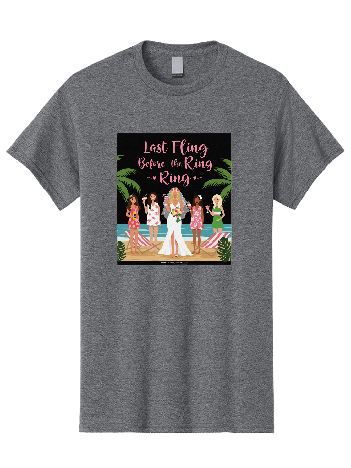 Last-Fling-Before-The-Ring Men'S Graphic Tee, 100% Cotton, Comfortable Casual Summer Wear, Machine Washable, Bride To Be, Bachelorette Party, Beach Vacation, Girls Trip, Tropical Getaway, Celebration, Hen Party, Wedding, Baa912 13