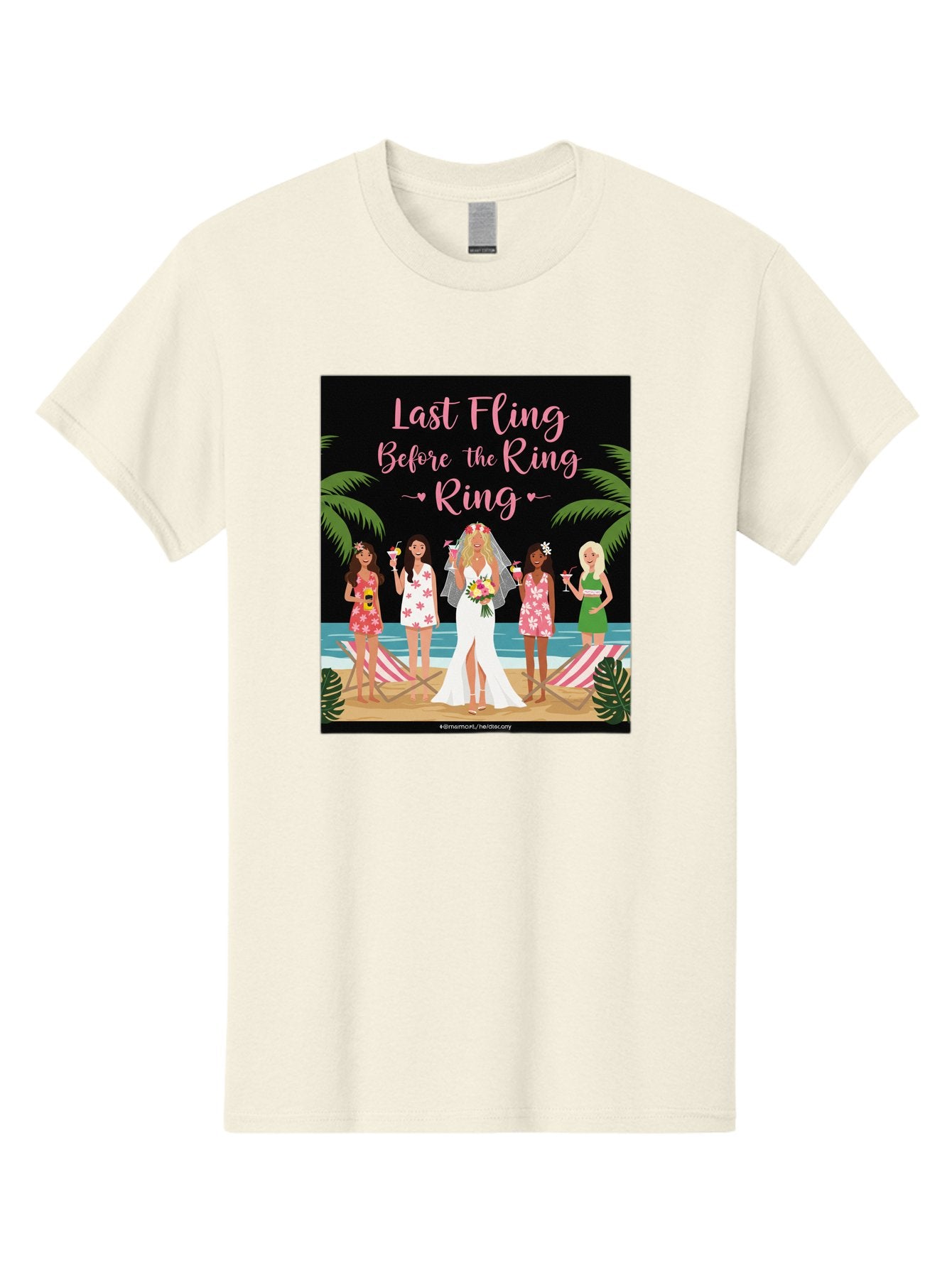 Last-Fling-Before-The-Ring Men'S Graphic Tee, 100% Cotton, Comfortable Casual Summer Wear, Machine Washable, Bride To Be, Bachelorette Party, Beach Vacation, Girls Trip, Tropical Getaway, Celebration, Hen Party, Wedding, Baa912 12