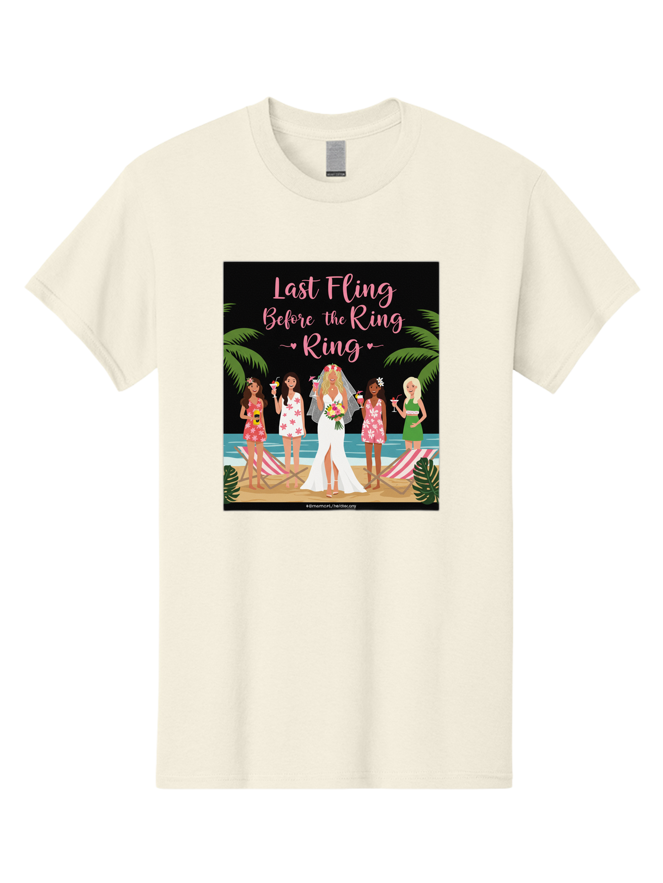 Last-Fling-Before-The-Ring Men'S Graphic Tee, 100% Cotton, Comfortable Casual Summer Wear, Machine Washable, Bride To Be, Bachelorette Party, Beach Vacation, Girls Trip, Tropical Getaway, Celebration, Hen Party, Wedding, Baa912 5