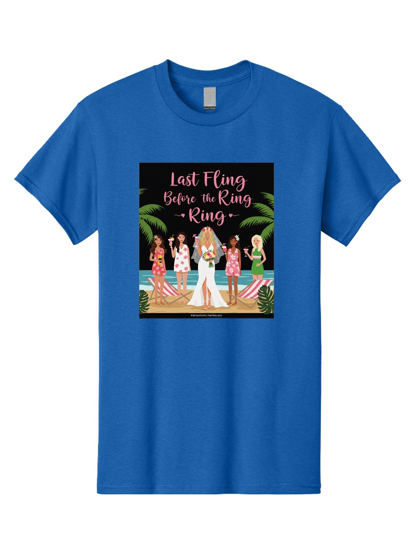 Last-Fling-Before-The-Ring Men'S Graphic Tee, 100% Cotton, Comfortable Casual Summer Wear, Machine Washable, Bride To Be, Bachelorette Party, Beach Vacation, Girls Trip, Tropical Getaway, Celebration, Hen Party, Wedding, Baa912 9
