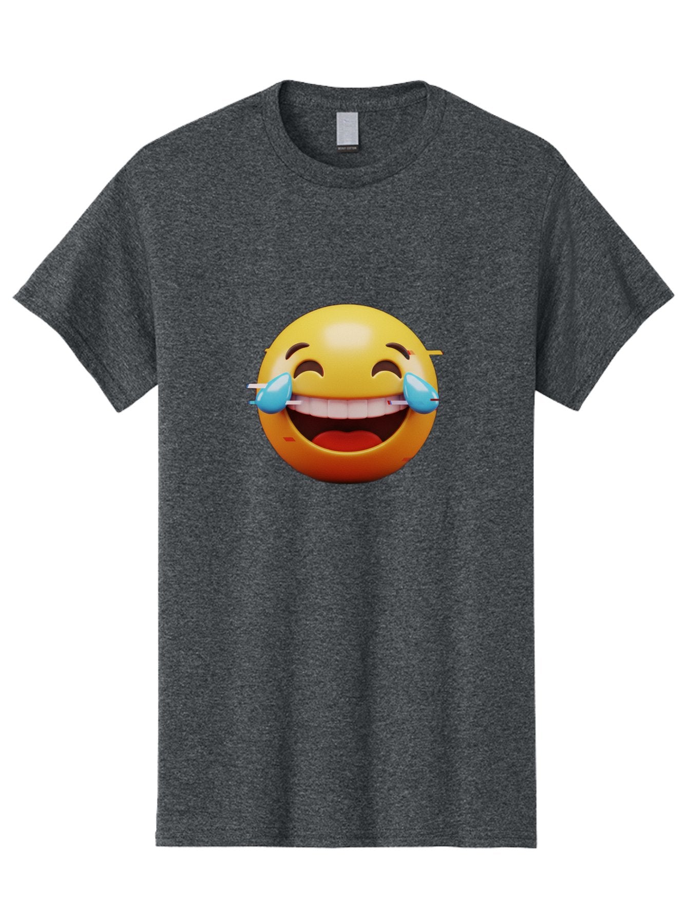 Laughing-Emoji Men'S Graphic Tee, 100% Cotton, Comfortable Casual Summer Wear, Machine Washable, Laughing Face, Happy Emoji, Joyful Expression, Smiling Face, Tears Of Joy, Funny Moment Baa915 10