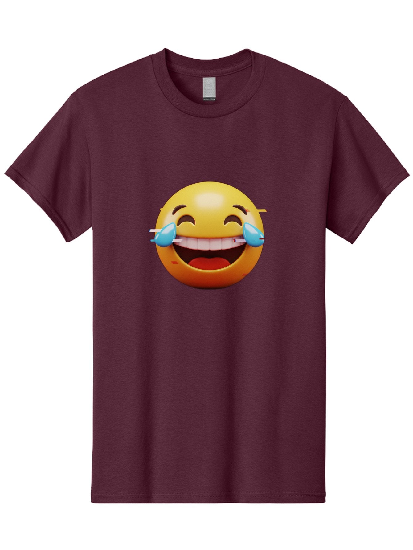 Laughing-Emoji Men'S Graphic Tee, 100% Cotton, Comfortable Casual Summer Wear, Machine Washable, Laughing Face, Happy Emoji, Joyful Expression, Smiling Face, Tears Of Joy, Funny Moment Baa915 9