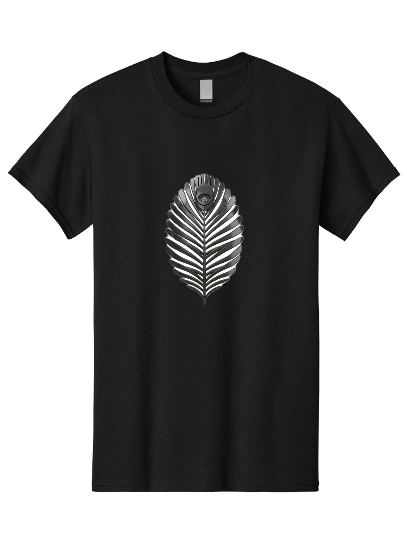 Leaf-Logo Men'S Graphic Tee, 100% Cotton, Comfortable Casual Summer Wear, Machine Washable, Leaf With Wings, Mythical Creature, Fantasy Art, Abstract Design, Nature-Inspired, Surrealism, Organic Shapes, Symbolic Representation Baa918 14