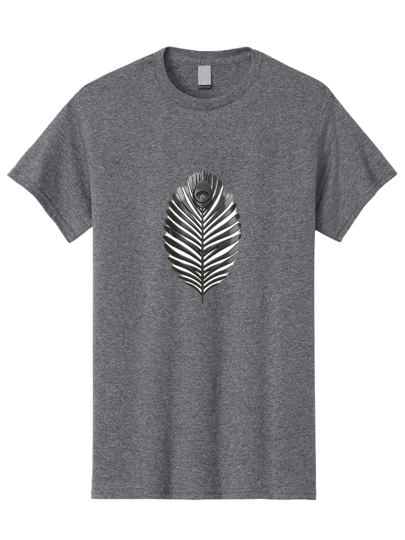 Leaf-Logo Men'S Graphic Tee, 100% Cotton, Comfortable Casual Summer Wear, Machine Washable, Leaf With Wings, Mythical Creature, Fantasy Art, Abstract Design, Nature-Inspired, Surrealism, Organic Shapes, Symbolic Representation Baa918 7