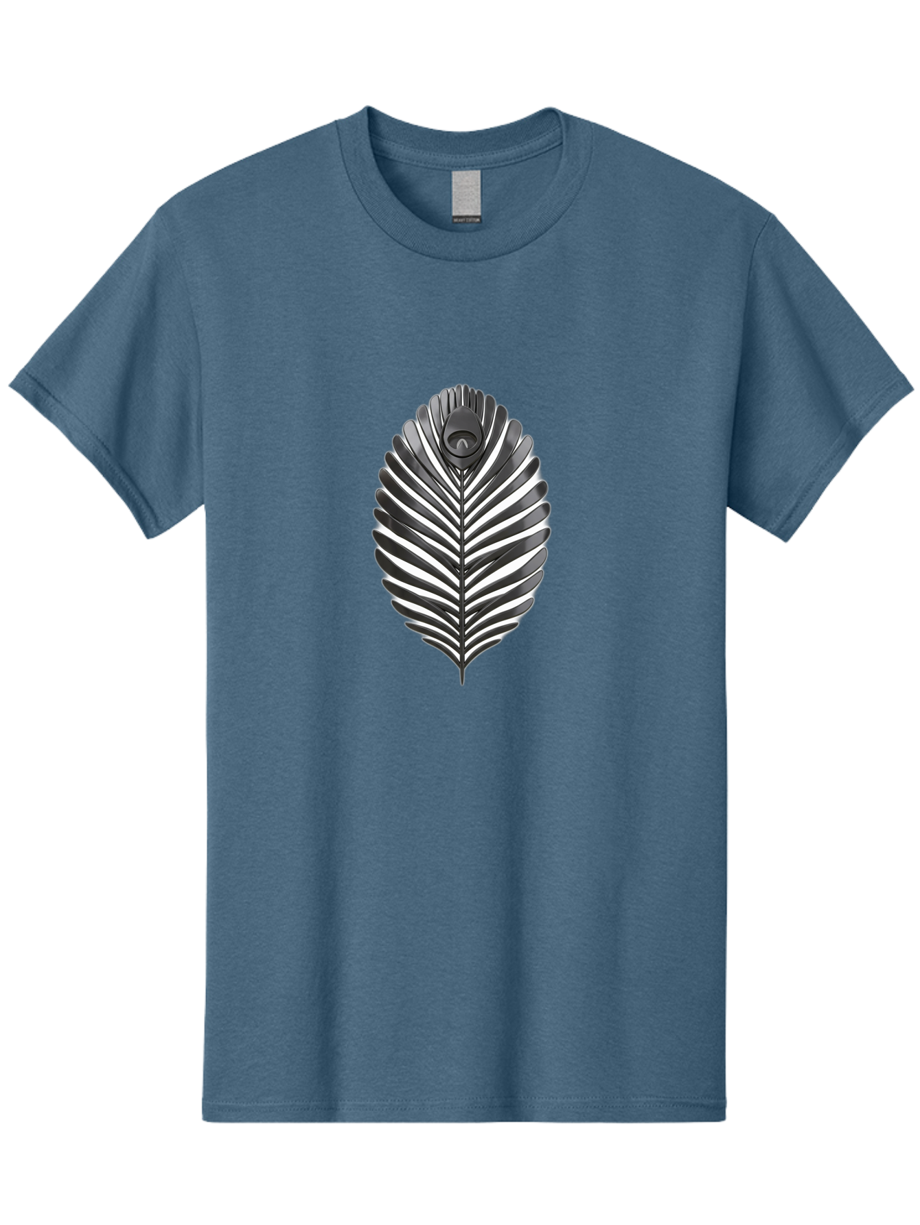 Leaf-Logo Men'S Graphic Tee, 100% Cotton, Comfortable Casual Summer Wear, Machine Washable, Leaf With Wings, Mythical Creature, Fantasy Art, Abstract Design, Nature-Inspired, Surrealism, Organic Shapes, Symbolic Representation Baa918 9