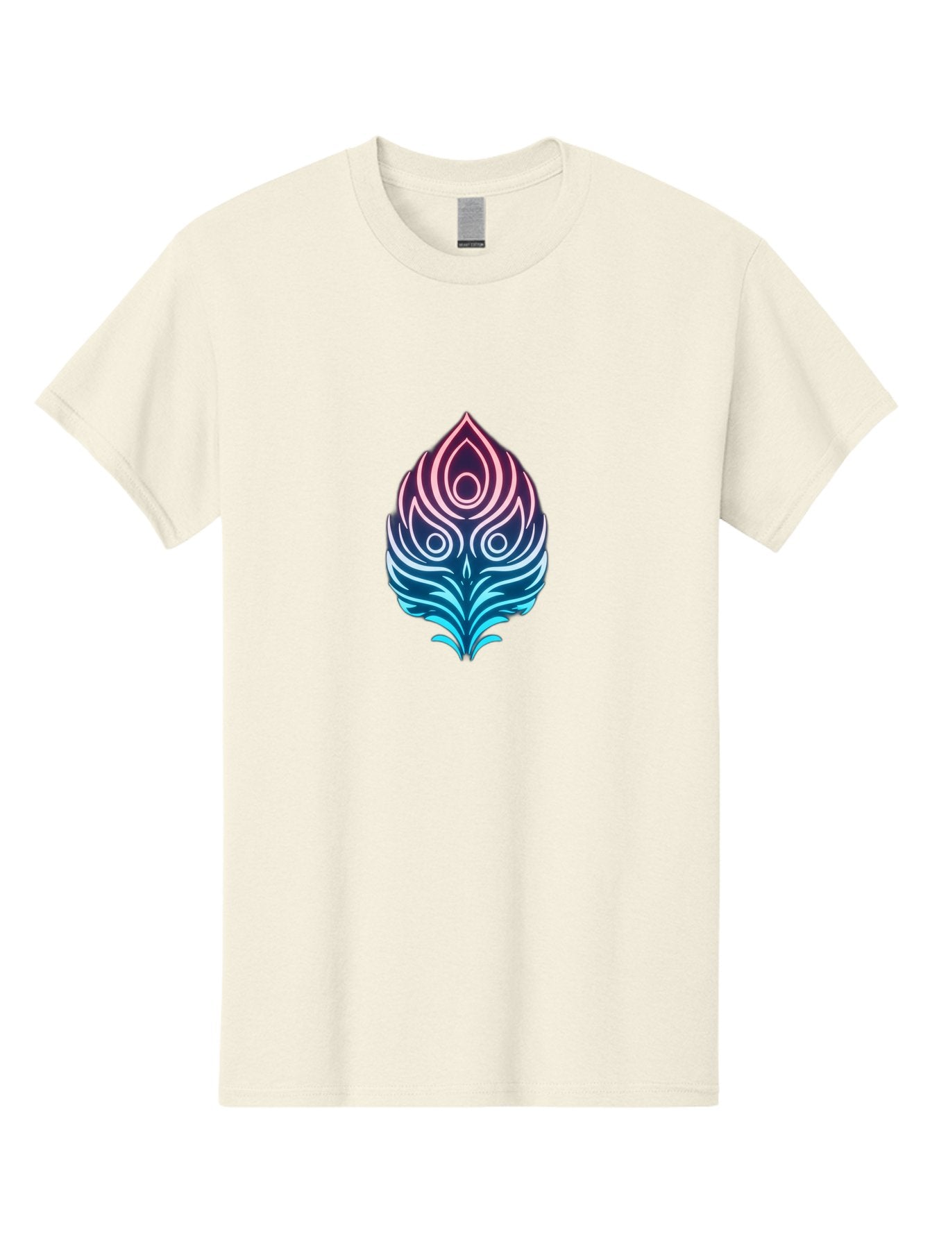 Lotus-Flower Men'S Graphic Tee, 100% Cotton, Comfortable Casual Summer Wear, Machine Washable, Stylized Lotus Leaf, Gradient Colors, Abstract Design, Mystical Symbol, Spiritual Icon, Bohemian Style, Vibrant Colors, Swirling Patterns, Baa930 10