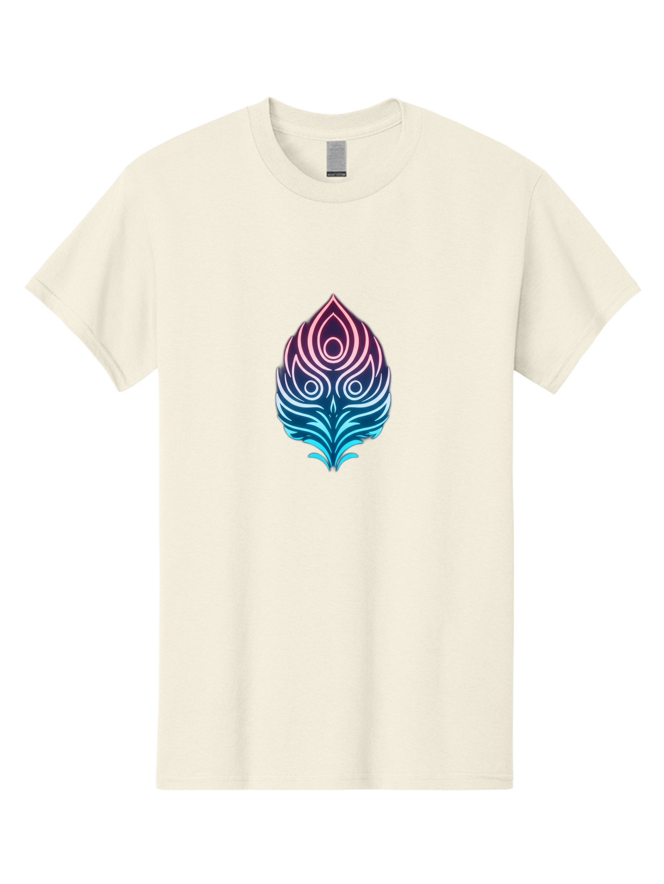 Lotus-Flower Men'S Graphic Tee, 100% Cotton, Comfortable Casual Summer Wear, Machine Washable, Stylized Lotus Leaf, Gradient Colors, Abstract Design, Mystical Symbol, Spiritual Icon, Bohemian Style, Vibrant Colors, Swirling Patterns, Baa930 27