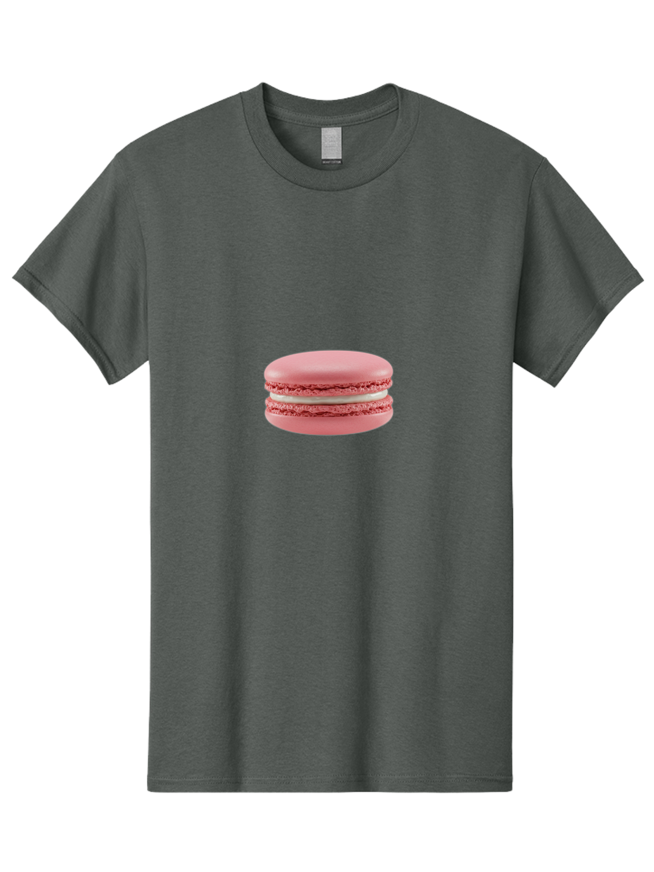 Macaron Men'S Graphic Tee, 100% Cotton, Comfortable Casual Summer Wear, Machine Washable, Pink Macaron, French Dessert, Sweet Treat, Meringue-Based Cookie, Creamy Filling, Delicate Texture, Pastel Colors, Bakery Delights, Sweet Indulgence, Baa942 3