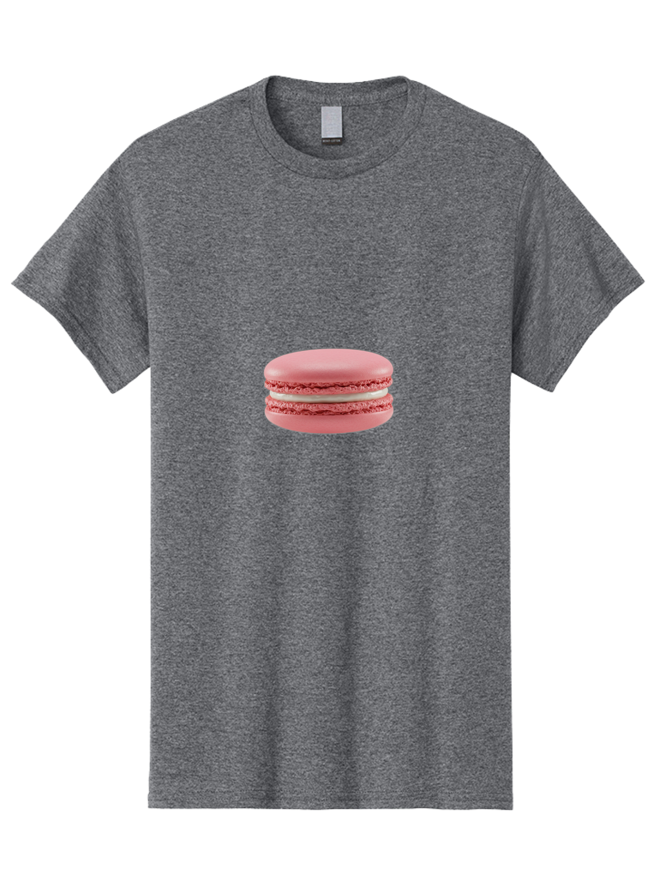 Macaron Men'S Graphic Tee, 100% Cotton, Comfortable Casual Summer Wear, Machine Washable, Pink Macaron, French Dessert, Sweet Treat, Meringue-Based Cookie, Creamy Filling, Delicate Texture, Pastel Colors, Bakery Delights, Sweet Indulgence, Baa942 19