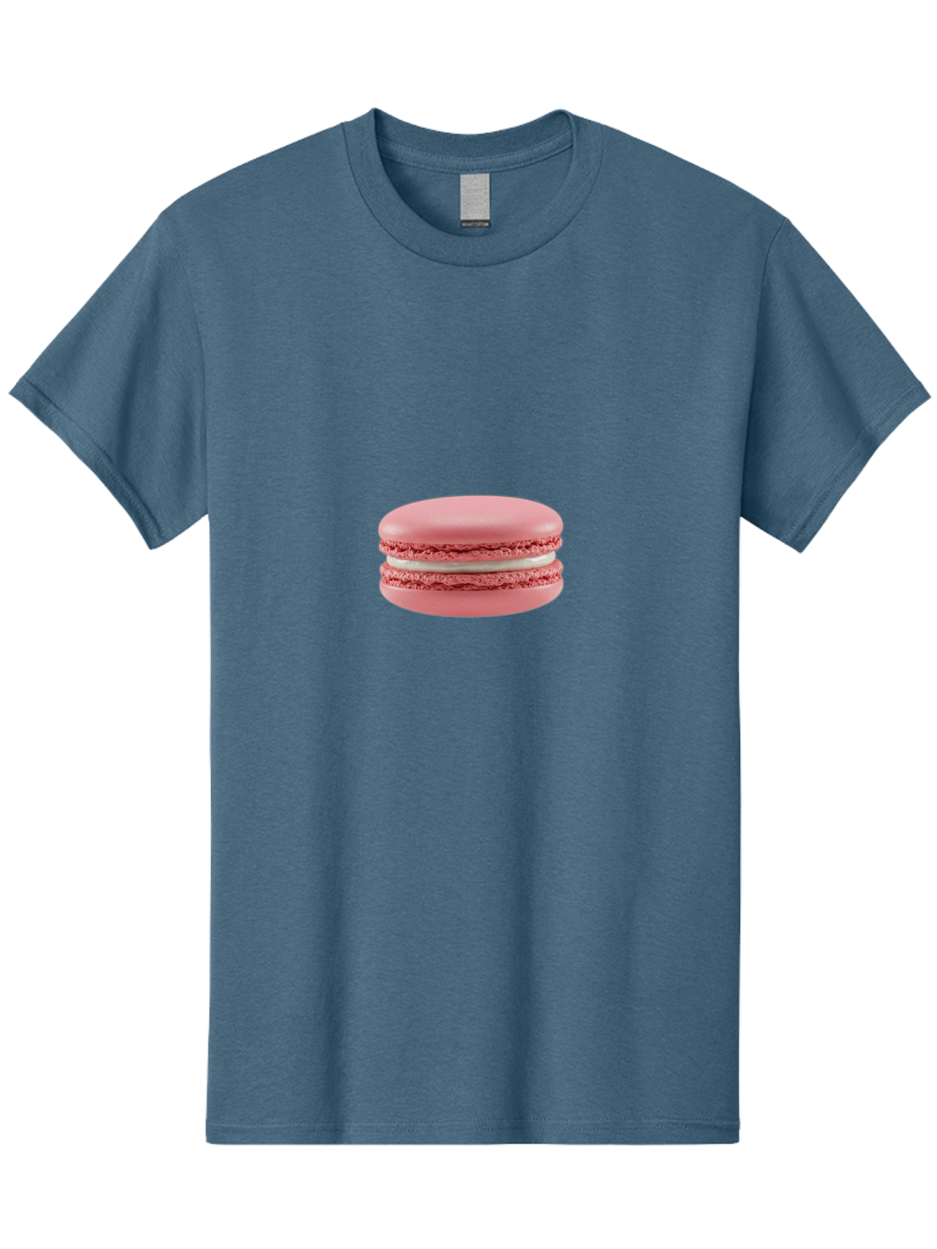 Macaron Men'S Graphic Tee, 100% Cotton, Comfortable Casual Summer Wear, Machine Washable, Pink Macaron, French Dessert, Sweet Treat, Meringue-Based Cookie, Creamy Filling, Delicate Texture, Pastel Colors, Bakery Delights, Sweet Indulgence, Baa942 23