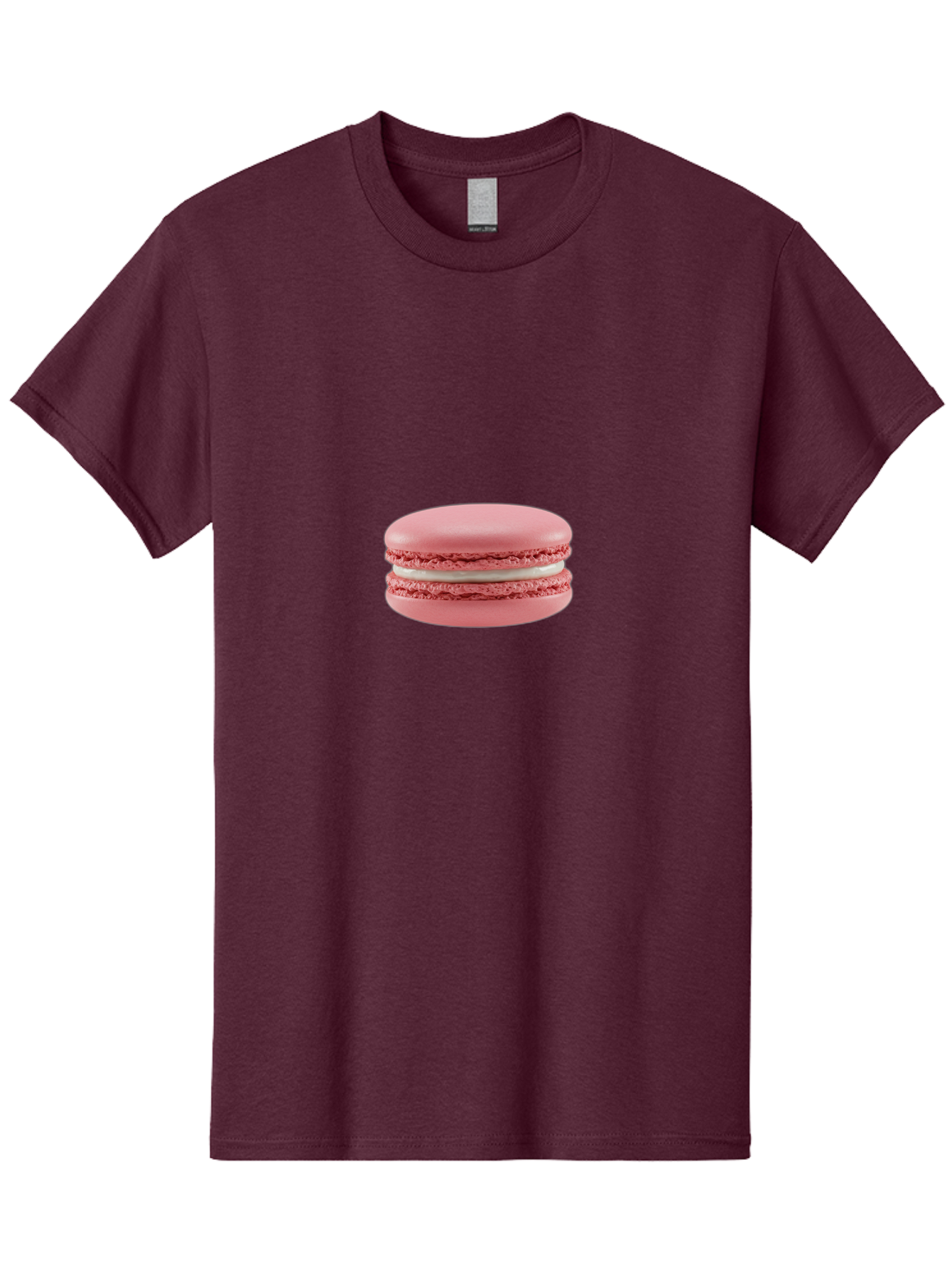 Macaron Men'S Graphic Tee, 100% Cotton, Comfortable Casual Summer Wear, Machine Washable, Pink Macaron, French Dessert, Sweet Treat, Meringue-Based Cookie, Creamy Filling, Delicate Texture, Pastel Colors, Bakery Delights, Sweet Indulgence, Baa942 5