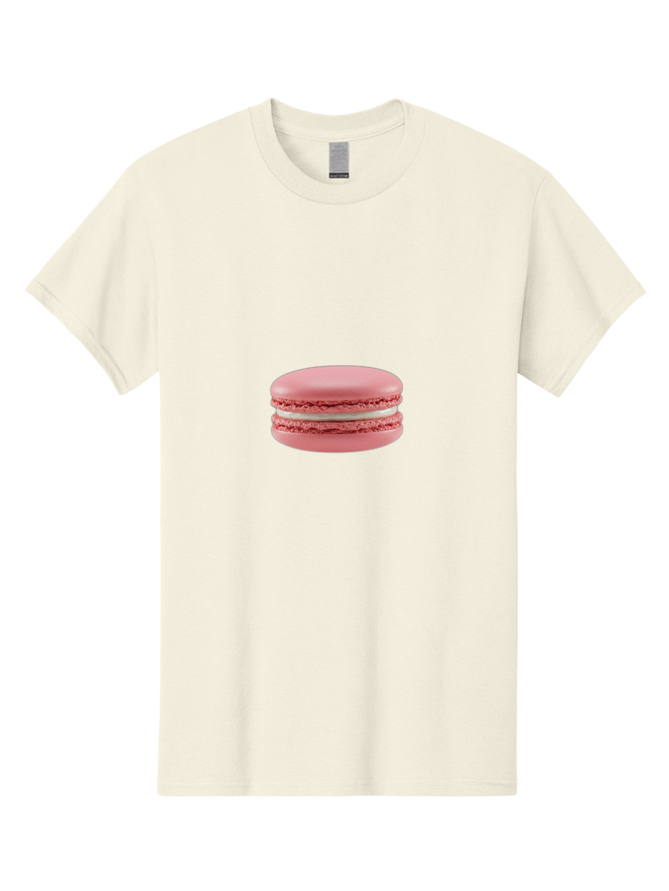 Macaron Men'S Graphic Tee, 100% Cotton, Comfortable Casual Summer Wear, Machine Washable, Pink Macaron, French Dessert, Sweet Treat, Meringue-Based Cookie, Creamy Filling, Delicate Texture, Pastel Colors, Bakery Delights, Sweet Indulgence, Baa942 7