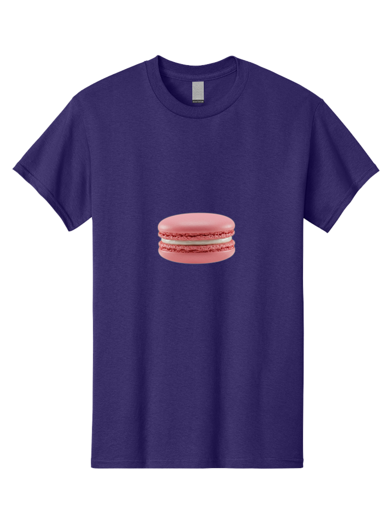 Macaron Men'S Graphic Tee, 100% Cotton, Comfortable Casual Summer Wear, Machine Washable, Pink Macaron, French Dessert, Sweet Treat, Meringue-Based Cookie, Creamy Filling, Delicate Texture, Pastel Colors, Bakery Delights, Sweet Indulgence, Baa942 17