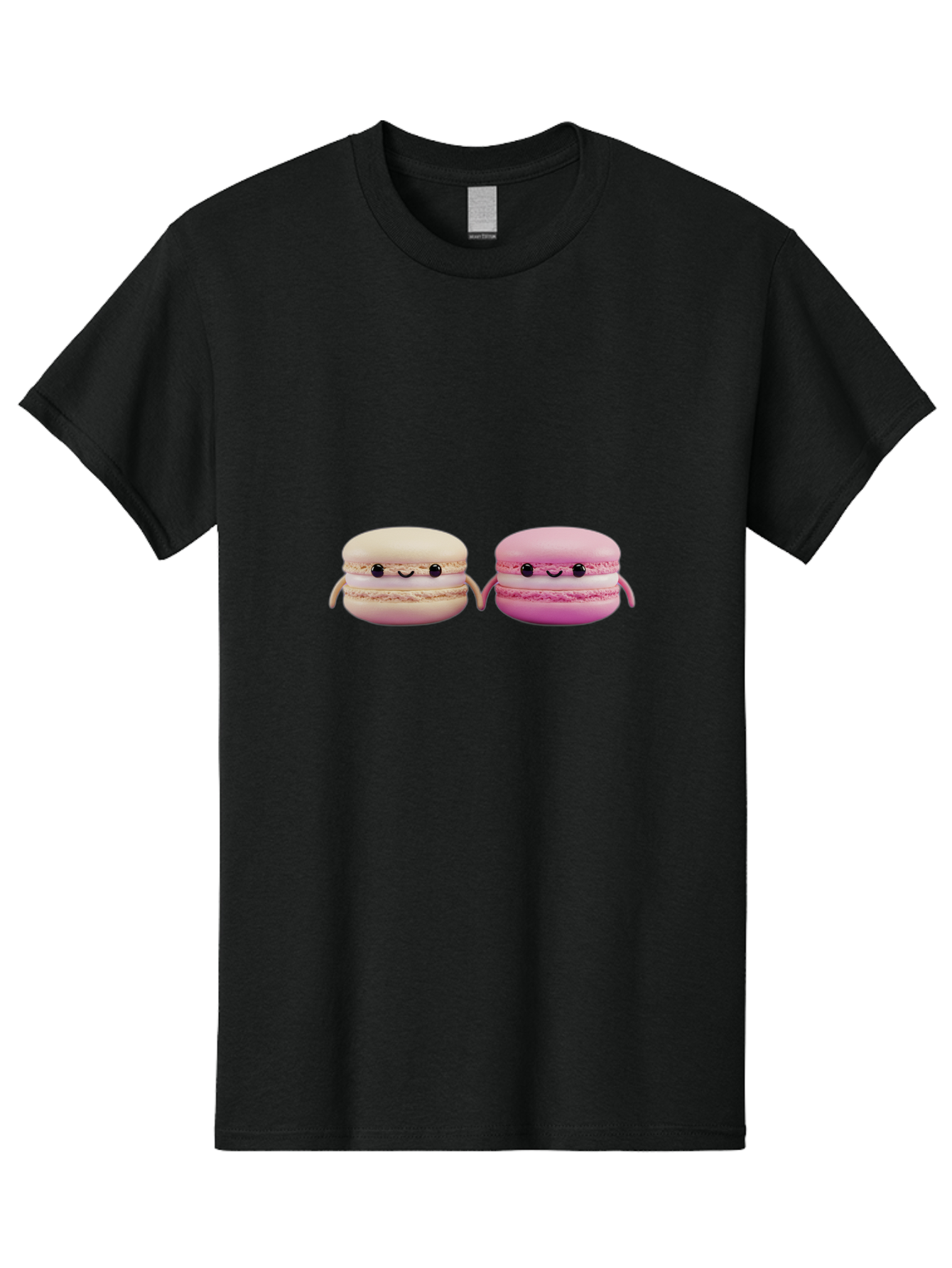 Macarons-5 Men'S Graphic Tee, 100% Cotton, Comfortable Casual Summer Wear, Machine Washable, Cute Macaron Characters, Pastel Colors, Soft Toys, Adorable Faces, Whimsical Design, Sweet Treats, Plush Friends, Kawaii Baa949 15