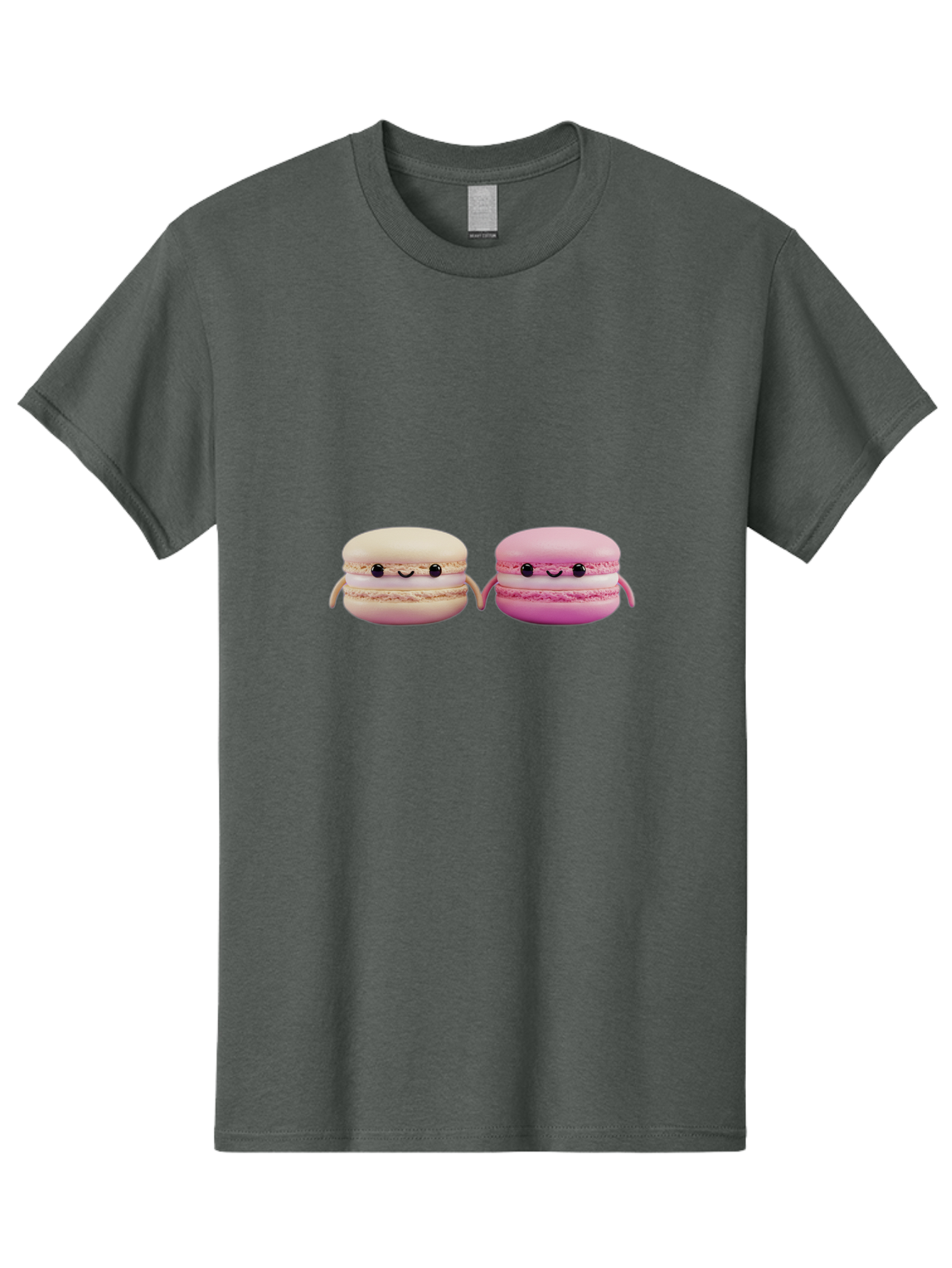 Macarons-5 Men'S Graphic Tee, 100% Cotton, Comfortable Casual Summer Wear, Machine Washable, Cute Macaron Characters, Pastel Colors, Soft Toys, Adorable Faces, Whimsical Design, Sweet Treats, Plush Friends, Kawaii Baa949 11