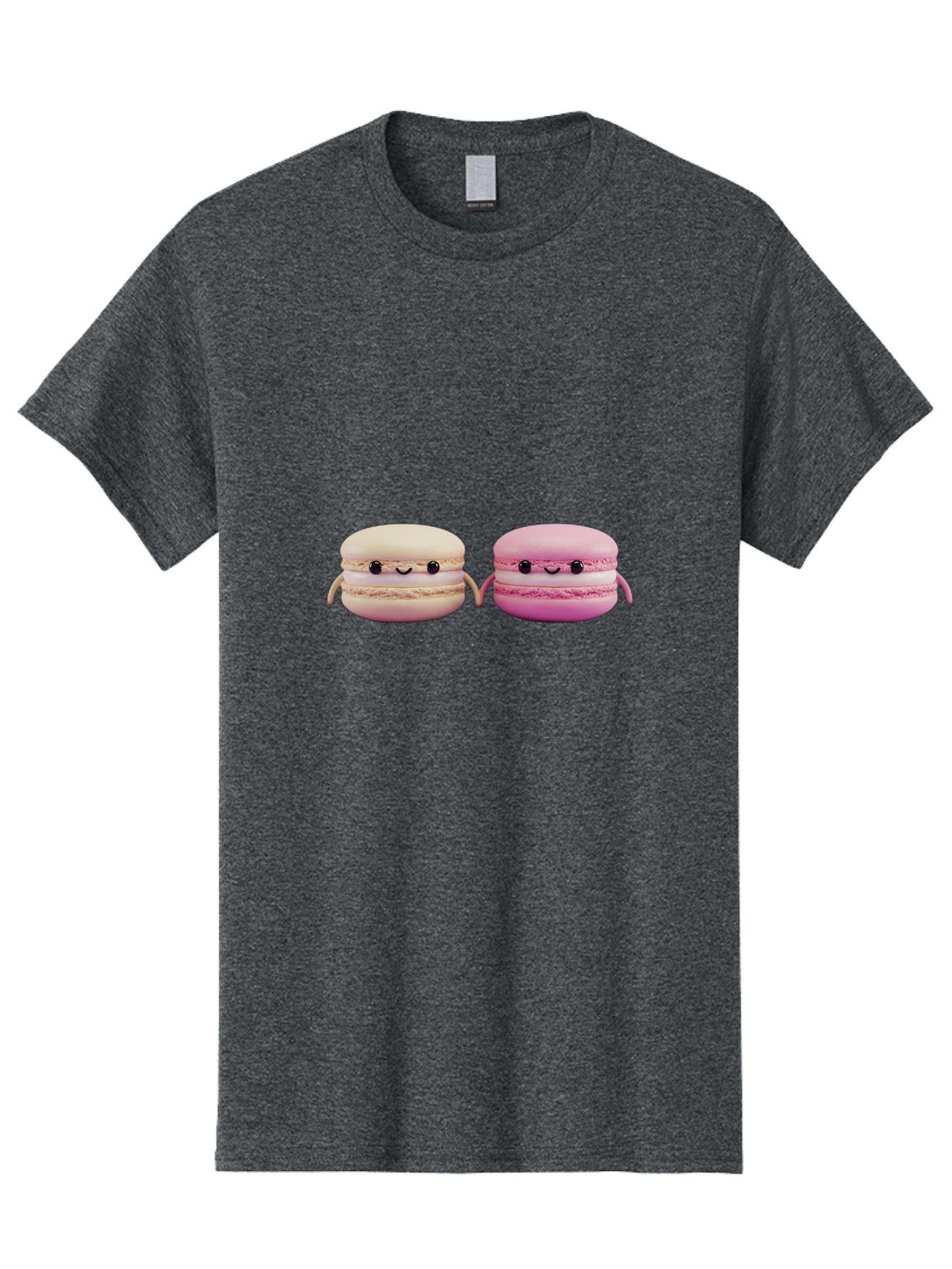 Macarons-5 Men'S Graphic Tee, 100% Cotton, Comfortable Casual Summer Wear, Machine Washable, Cute Macaron Characters, Pastel Colors, Soft Toys, Adorable Faces, Whimsical Design, Sweet Treats, Plush Friends, Kawaii Baa949 11