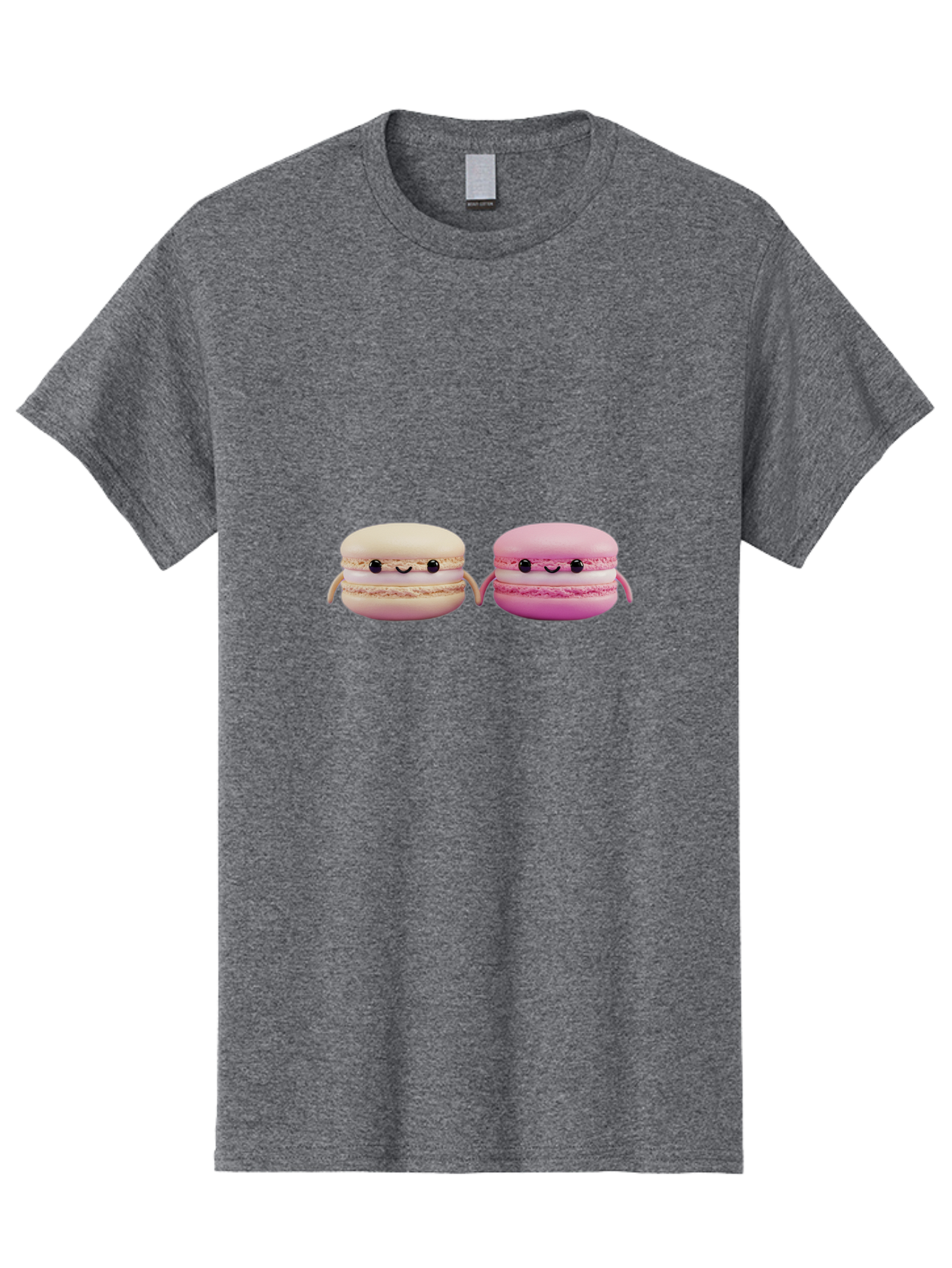 Macarons-5 Men'S Graphic Tee, 100% Cotton, Comfortable Casual Summer Wear, Machine Washable, Cute Macaron Characters, Pastel Colors, Soft Toys, Adorable Faces, Whimsical Design, Sweet Treats, Plush Friends, Kawaii Baa949 21
