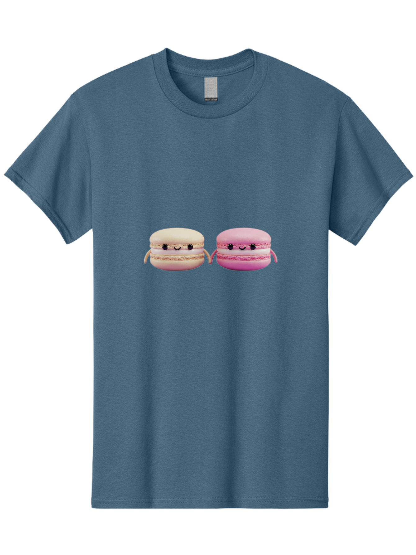 Macarons-5 Men'S Graphic Tee, 100% Cotton, Comfortable Casual Summer Wear, Machine Washable, Cute Macaron Characters, Pastel Colors, Soft Toys, Adorable Faces, Whimsical Design, Sweet Treats, Plush Friends, Kawaii Baa949 29