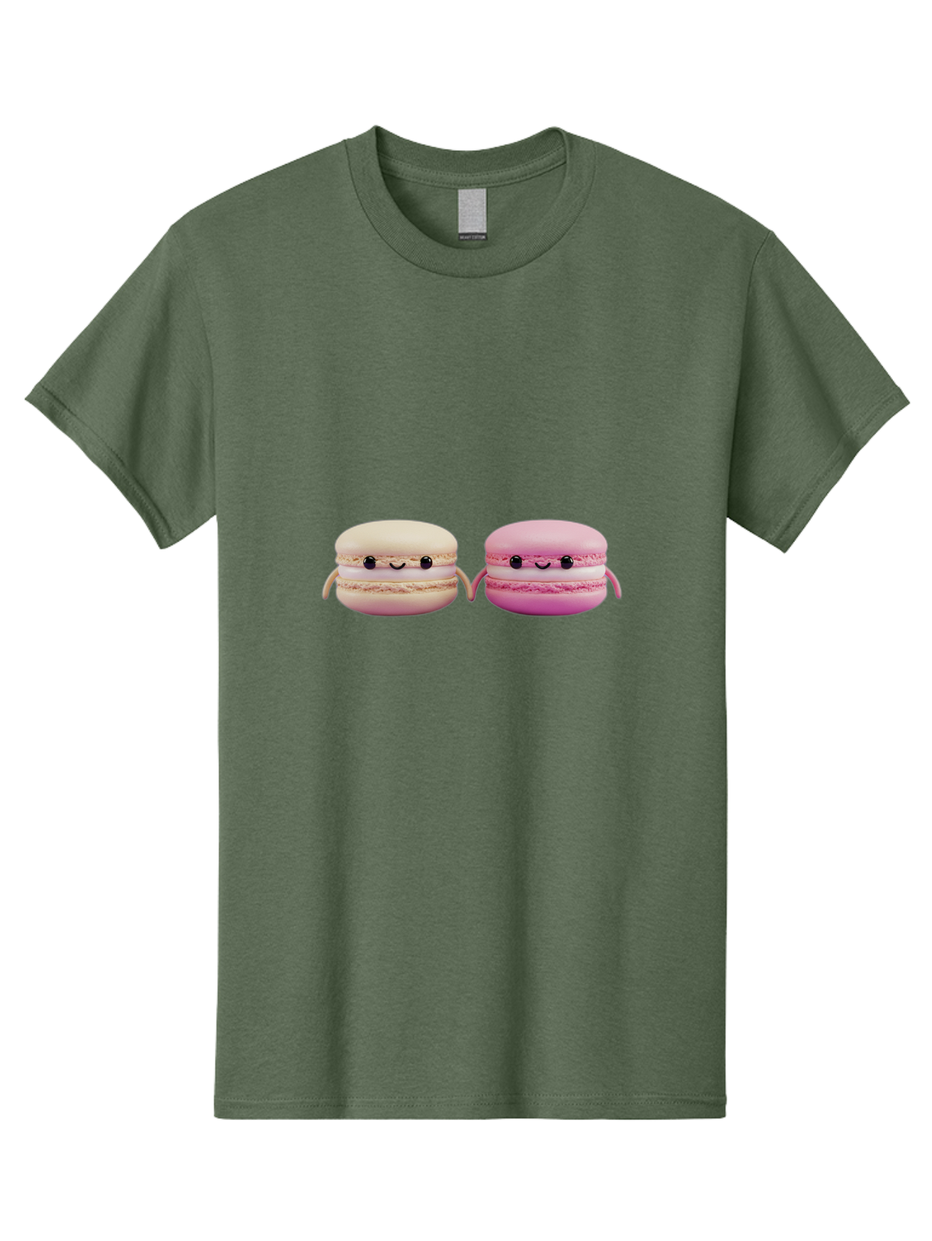 Macarons-5 Men'S Graphic Tee, 100% Cotton, Comfortable Casual Summer Wear, Machine Washable, Cute Macaron Characters, Pastel Colors, Soft Toys, Adorable Faces, Whimsical Design, Sweet Treats, Plush Friends, Kawaii Baa949 19