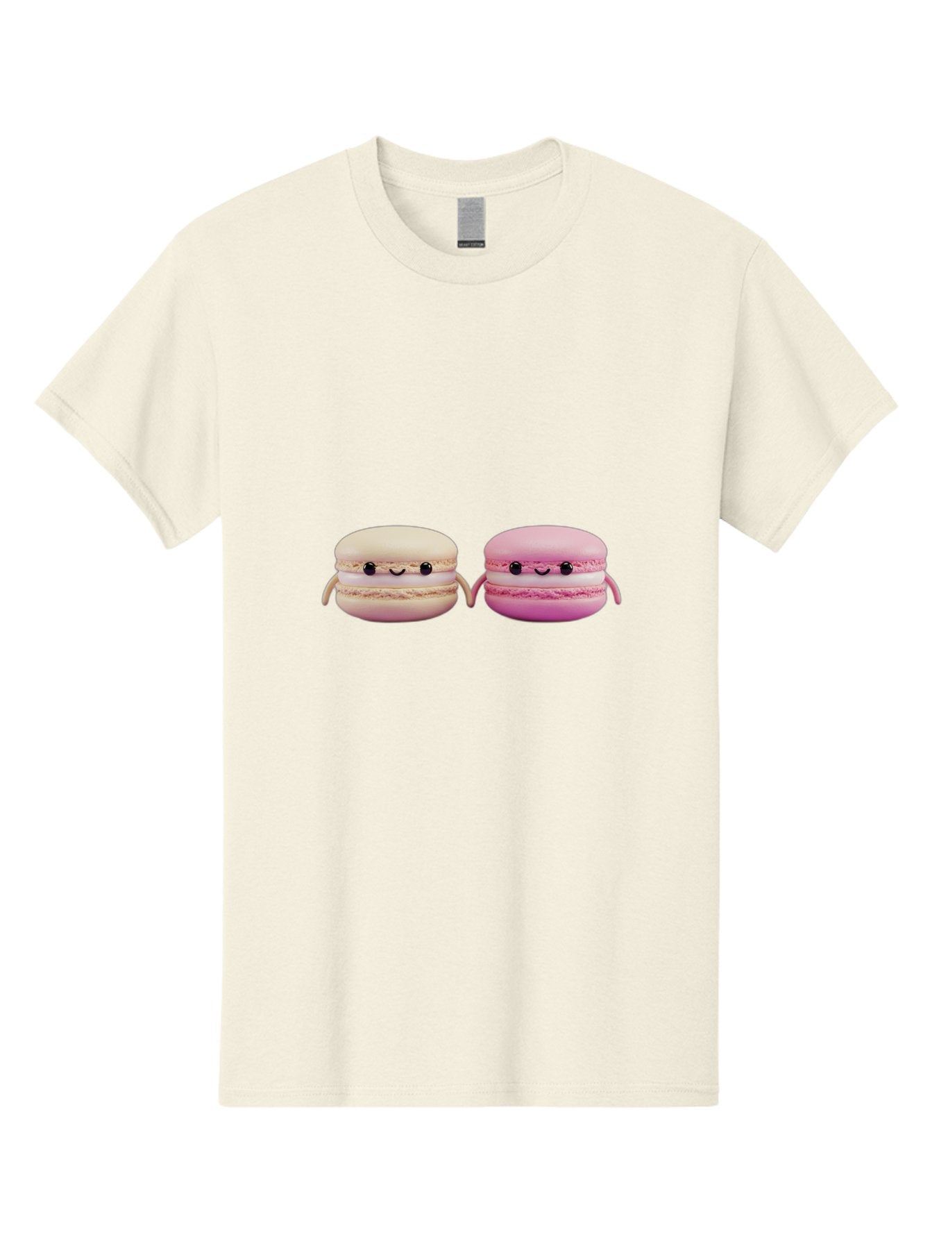 Macarons-5 Men'S Graphic Tee, 100% Cotton, Comfortable Casual Summer Wear, Machine Washable, Cute Macaron Characters, Pastel Colors, Soft Toys, Adorable Faces, Whimsical Design, Sweet Treats, Plush Friends, Kawaii Baa949 14