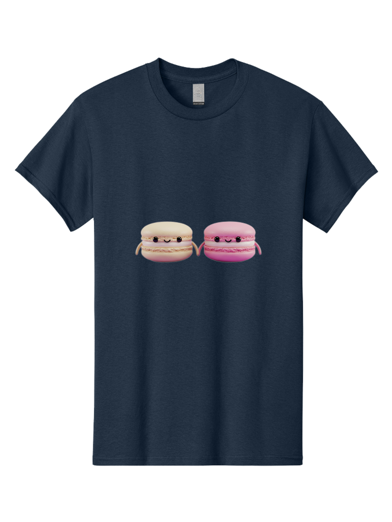 Macarons-5 Men'S Graphic Tee, 100% Cotton, Comfortable Casual Summer Wear, Machine Washable, Cute Macaron Characters, Pastel Colors, Soft Toys, Adorable Faces, Whimsical Design, Sweet Treats, Plush Friends, Kawaii Baa949 17