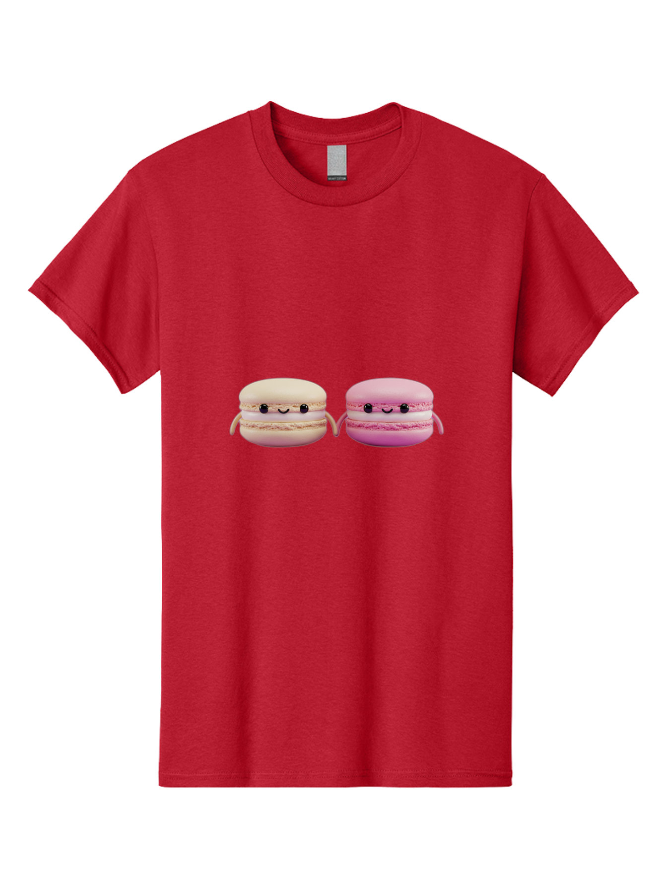 Macarons-5 Men'S Graphic Tee, 100% Cotton, Comfortable Casual Summer Wear, Machine Washable, Cute Macaron Characters, Pastel Colors, Soft Toys, Adorable Faces, Whimsical Design, Sweet Treats, Plush Friends, Kawaii Baa949 13