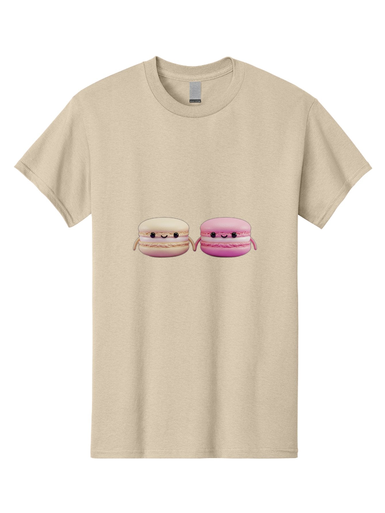 Macarons-5 Men'S Graphic Tee, 100% Cotton, Comfortable Casual Summer Wear, Machine Washable, Cute Macaron Characters, Pastel Colors, Soft Toys, Adorable Faces, Whimsical Design, Sweet Treats, Plush Friends, Kawaii Baa949 9