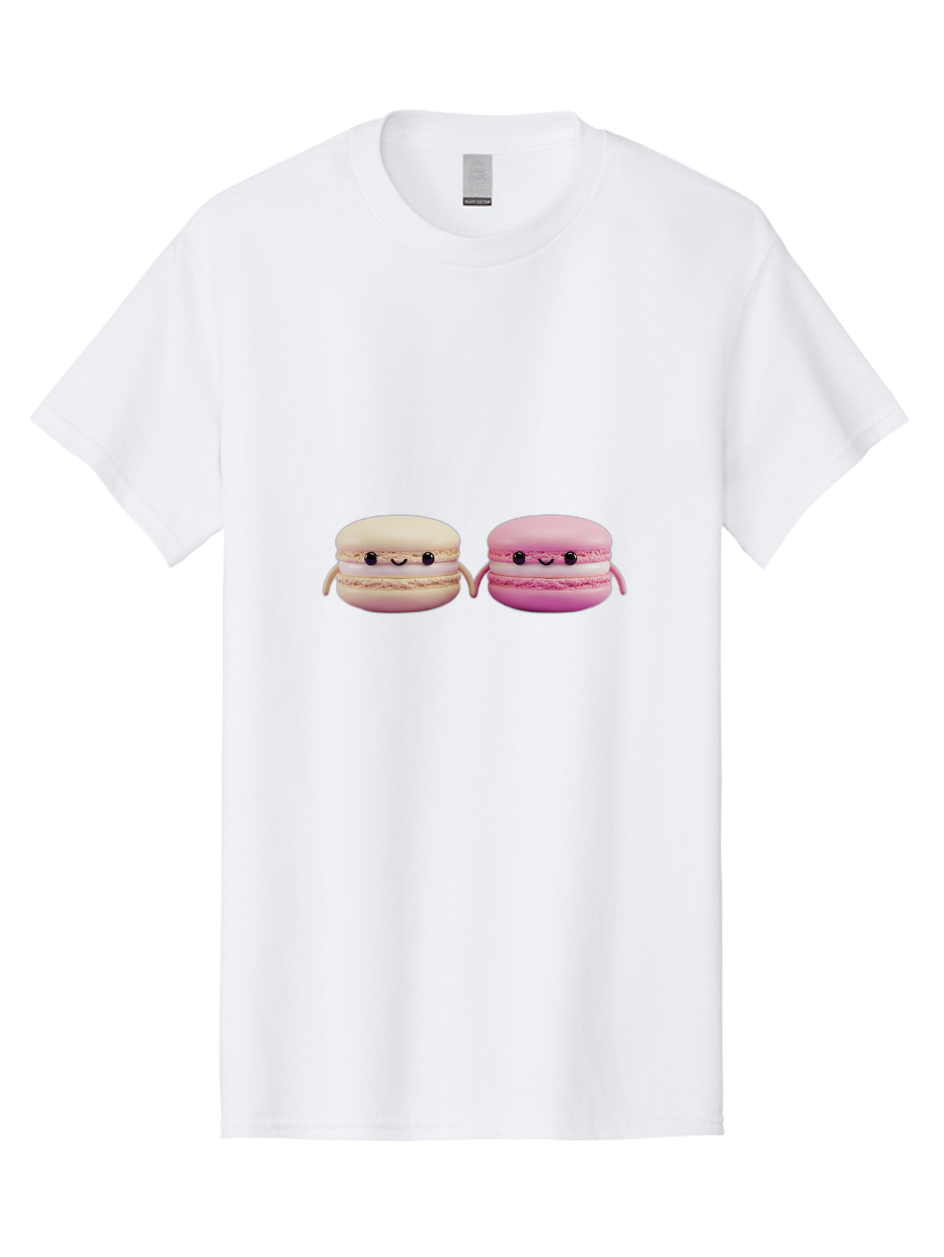 Macarons-5 Men'S Graphic Tee, 100% Cotton, Comfortable Casual Summer Wear, Machine Washable, Cute Macaron Characters, Pastel Colors, Soft Toys, Adorable Faces, Whimsical Design, Sweet Treats, Plush Friends, Kawaii Baa949 23