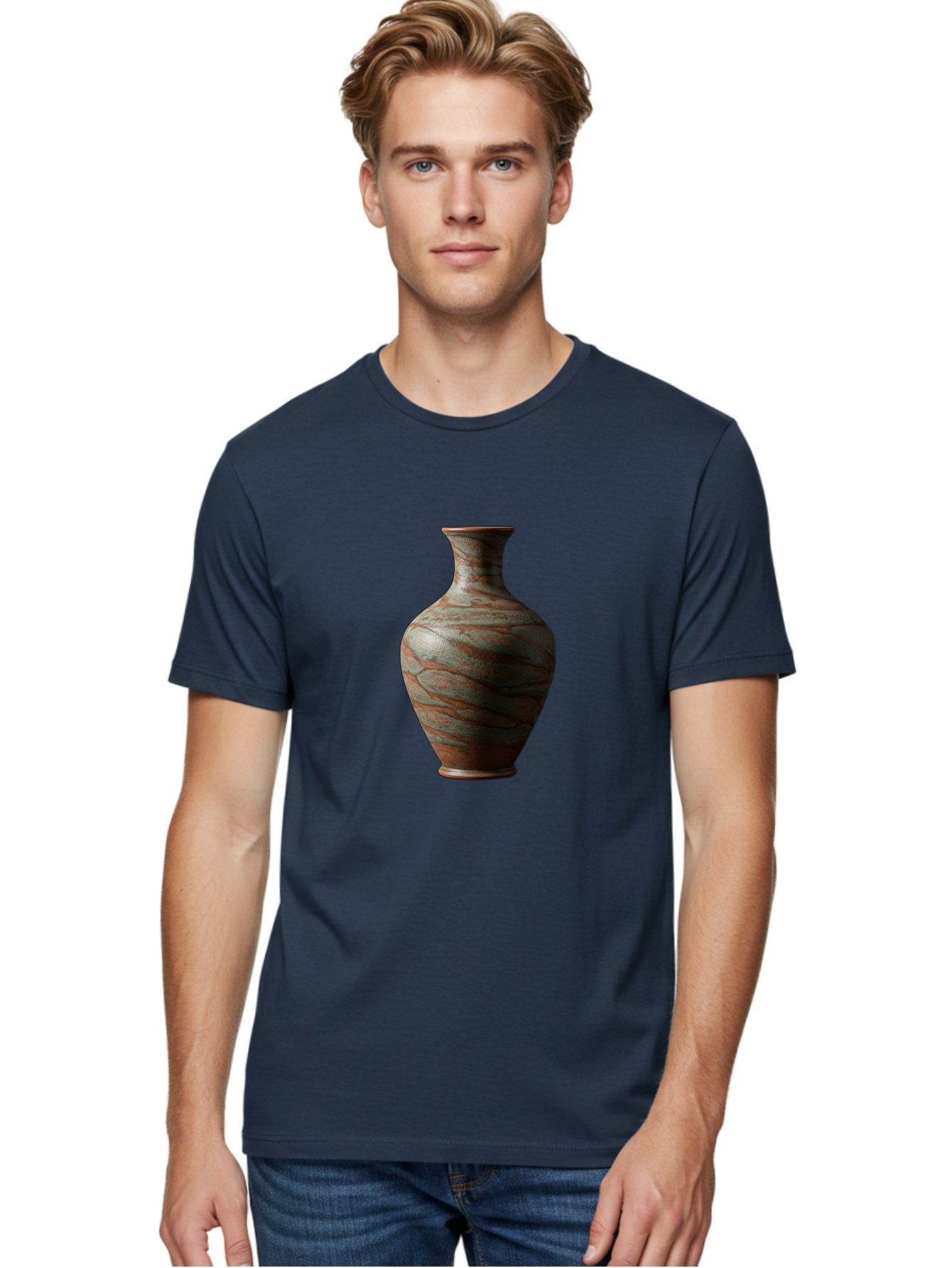 Marbled-Vase Men'S Graphic Tee, 100% Cotton, Comfortable Casual Summer Wear, Machine Washable, Marbled Vase, Decorative Vase, Elegant Design, Sophisticated Interior, Home Decor, Luxury Vase, Modern Art, Unique Pattern, Ornate Vase, Baa968 29