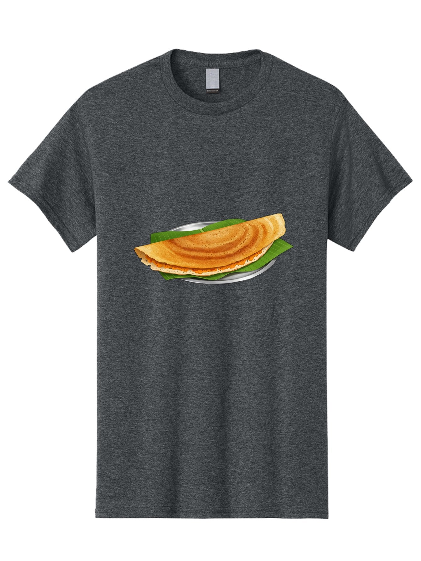 Masala-Dosa-1 Men'S Graphic Tee, 100% Cotton, Comfortable Casual Summer Wear, Machine Washable, South Indian Cuisine, Masala Dosa, Traditional Food, Fermented Crepe, Spicy Filling, Crispy Texture, Banana Leaf, Stainless Steel Plate, Baa970 12