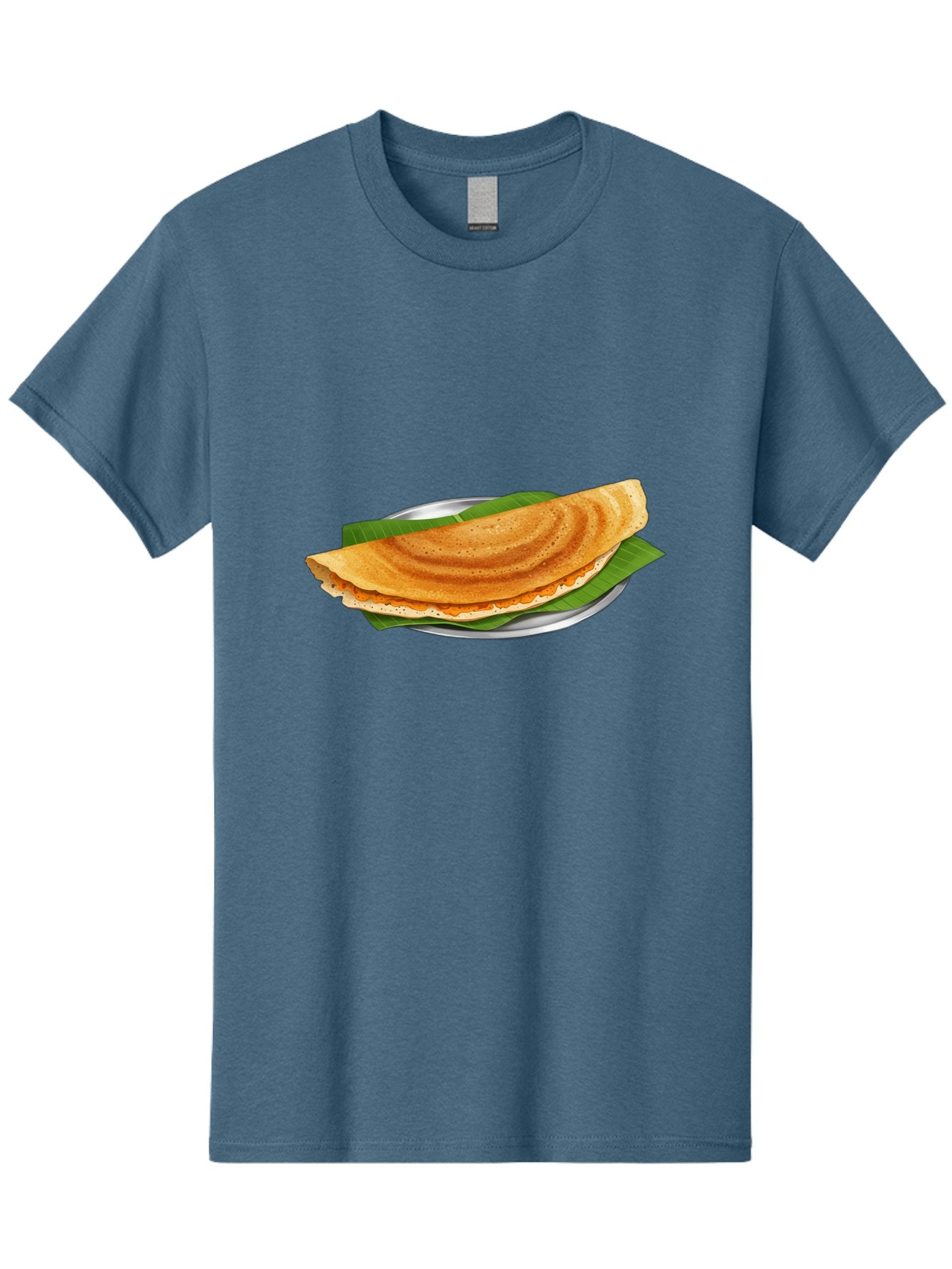 Masala-Dosa-1 Men'S Graphic Tee, 100% Cotton, Comfortable Casual Summer Wear, Machine Washable, South Indian Cuisine, Masala Dosa, Traditional Food, Fermented Crepe, Spicy Filling, Crispy Texture, Banana Leaf, Stainless Steel Plate, Baa970 14