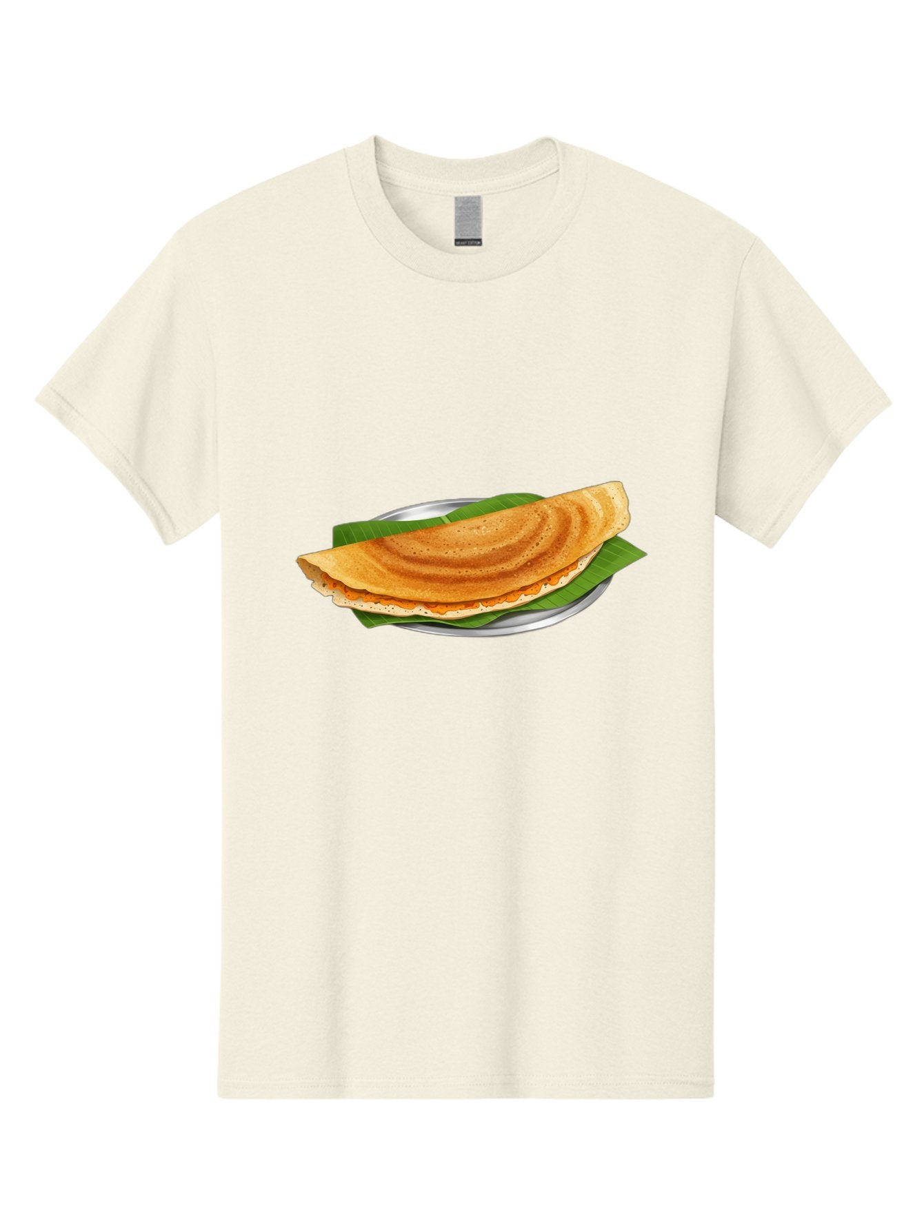 Masala-Dosa-1 Men'S Graphic Tee, 100% Cotton, Comfortable Casual Summer Wear, Machine Washable, South Indian Cuisine, Masala Dosa, Traditional Food, Fermented Crepe, Spicy Filling, Crispy Texture, Banana Leaf, Stainless Steel Plate, Baa970 15