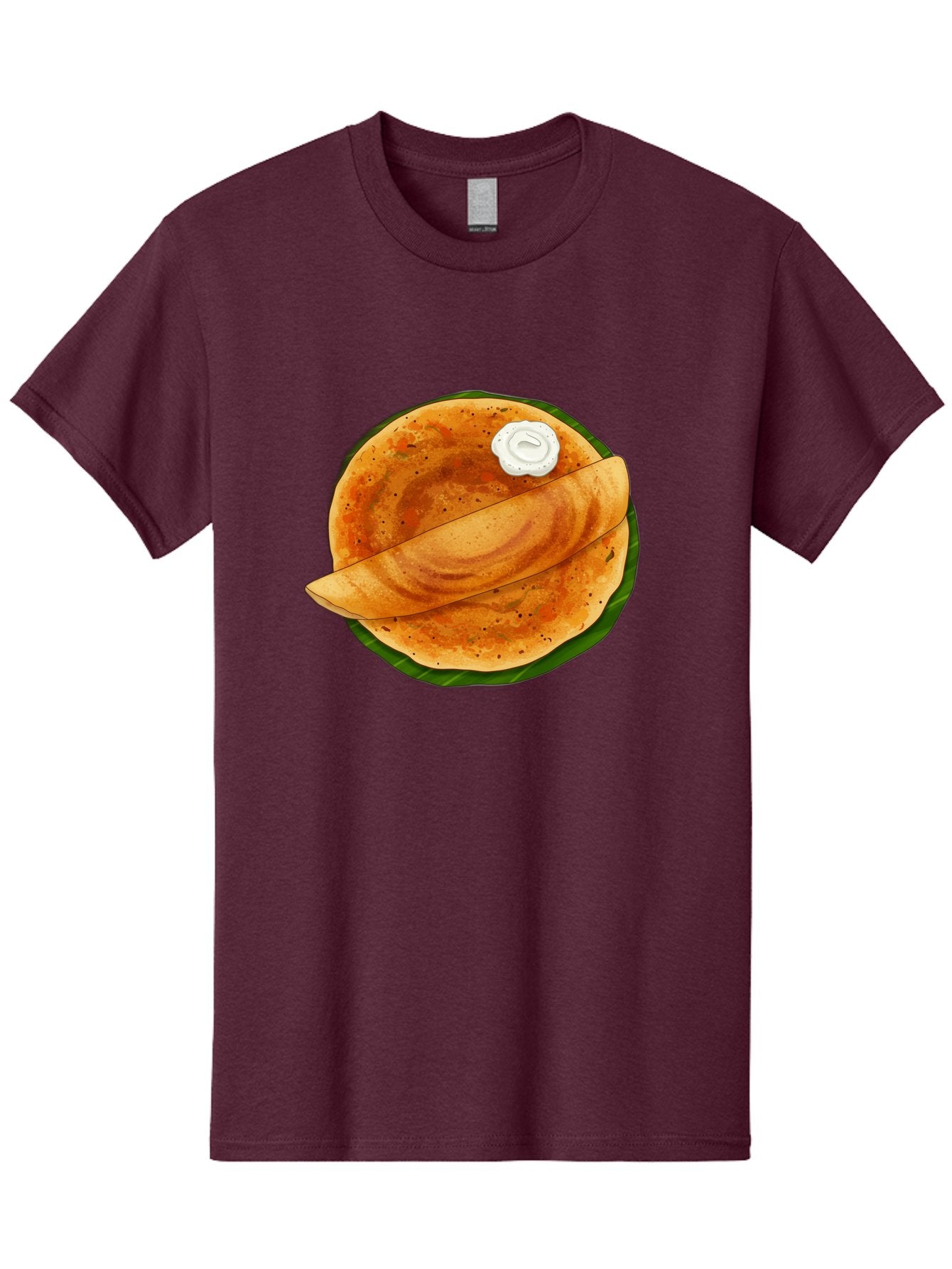 Masala-Dosa-10 Men'S Graphic Tee, 100% Cotton, Comfortable Casual Summer Wear, Machine Washable, South Indian Cuisine, Traditional Breakfast, Fermented Rice, Black Lentils, Crispy Dosa, Chutney, Savory Flavors, Indian Food, Dosa Recipe, Baa971 7