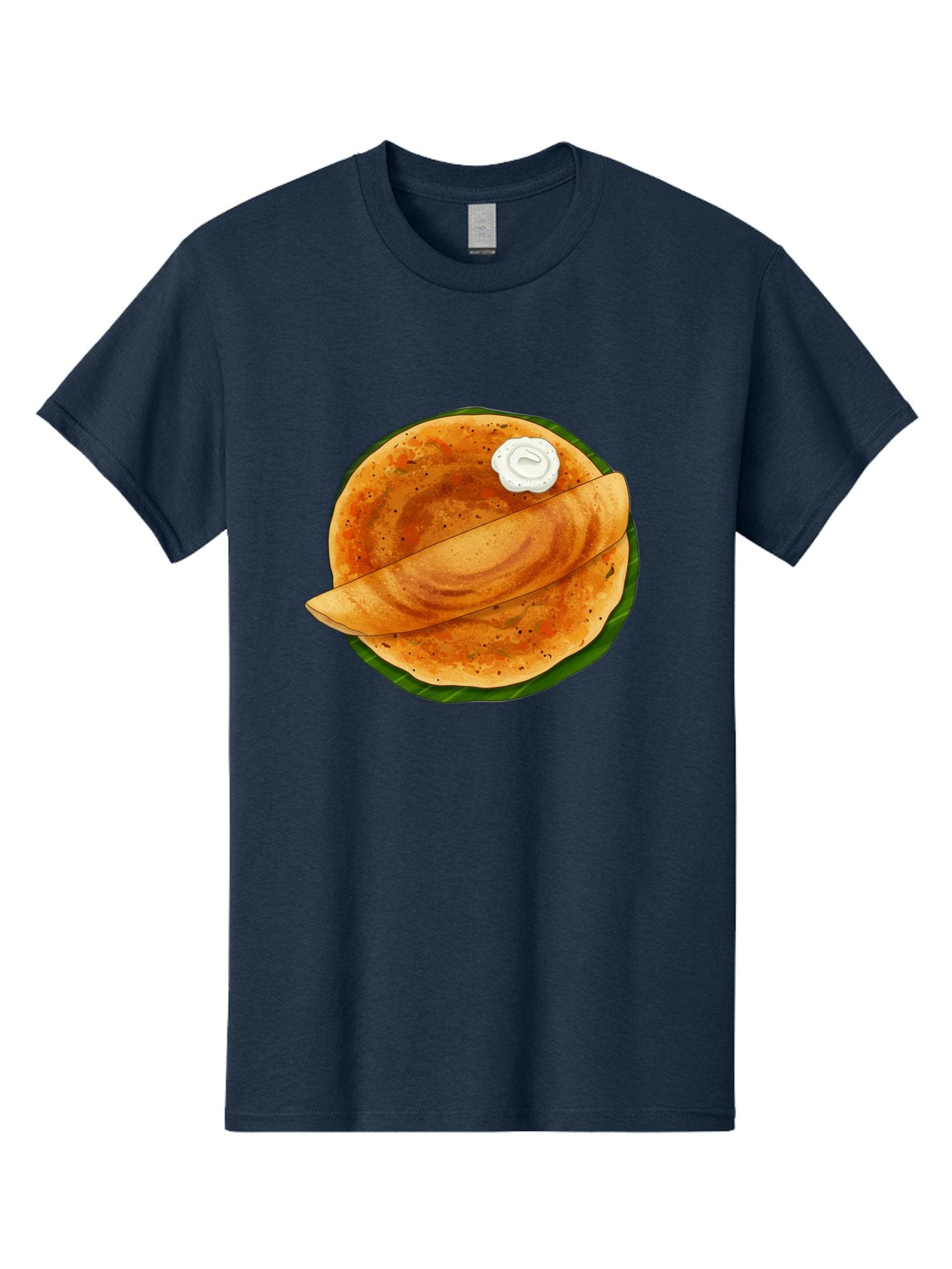 Masala-Dosa-10 Men'S Graphic Tee, 100% Cotton, Comfortable Casual Summer Wear, Machine Washable, South Indian Cuisine, Traditional Breakfast, Fermented Rice, Black Lentils, Crispy Dosa, Chutney, Savory Flavors, Indian Food, Dosa Recipe, Baa971 9