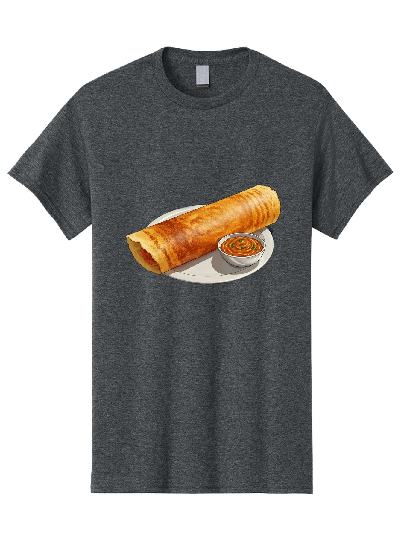 Masala-Dosa-12 Men'S Graphic Tee, 100% Cotton, Comfortable Casual Summer Wear, Machine Washable, South Indian Cuisine, Masala Dosa, Crepe, Fermented Rice, Savory Dish, Chutney, Spicy Food, Traditional Recipe Baa973 7
