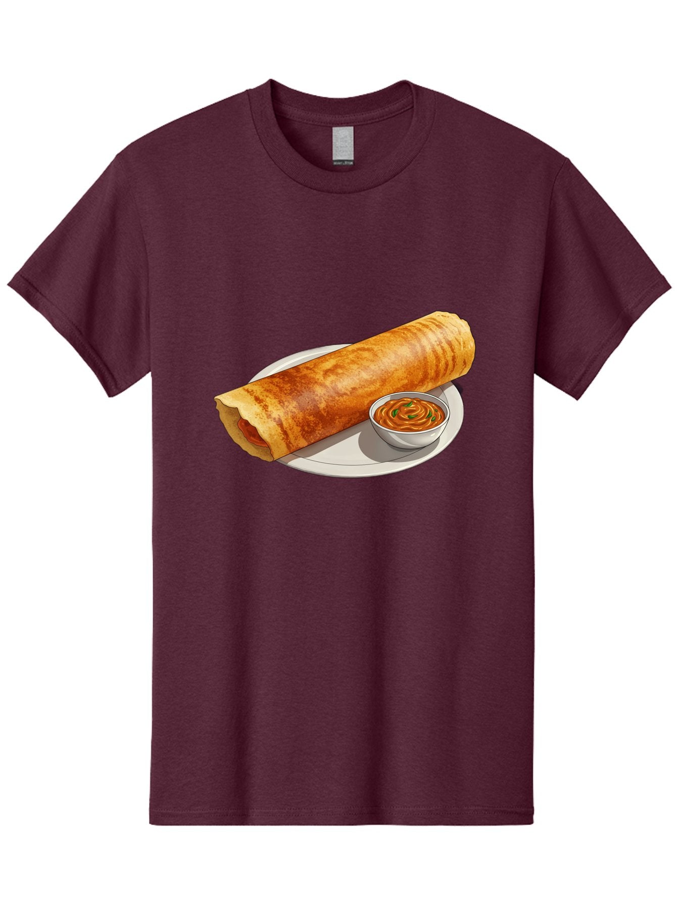 Masala-Dosa-12 Men'S Graphic Tee, 100% Cotton, Comfortable Casual Summer Wear, Machine Washable, South Indian Cuisine, Masala Dosa, Crepe, Fermented Rice, Savory Dish, Chutney, Spicy Food, Traditional Recipe Baa973 8